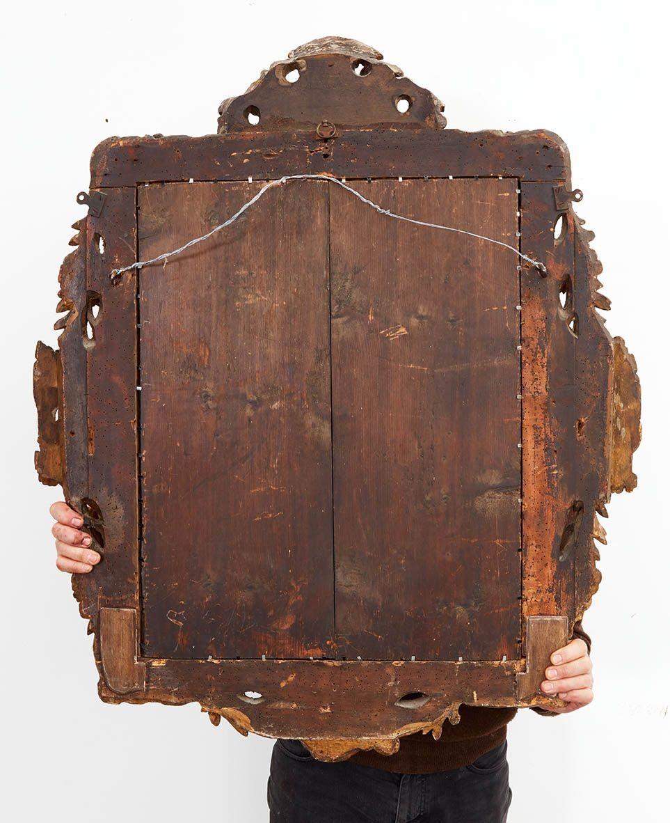 Raro specchio in legno dorato Charles II in vendita 2