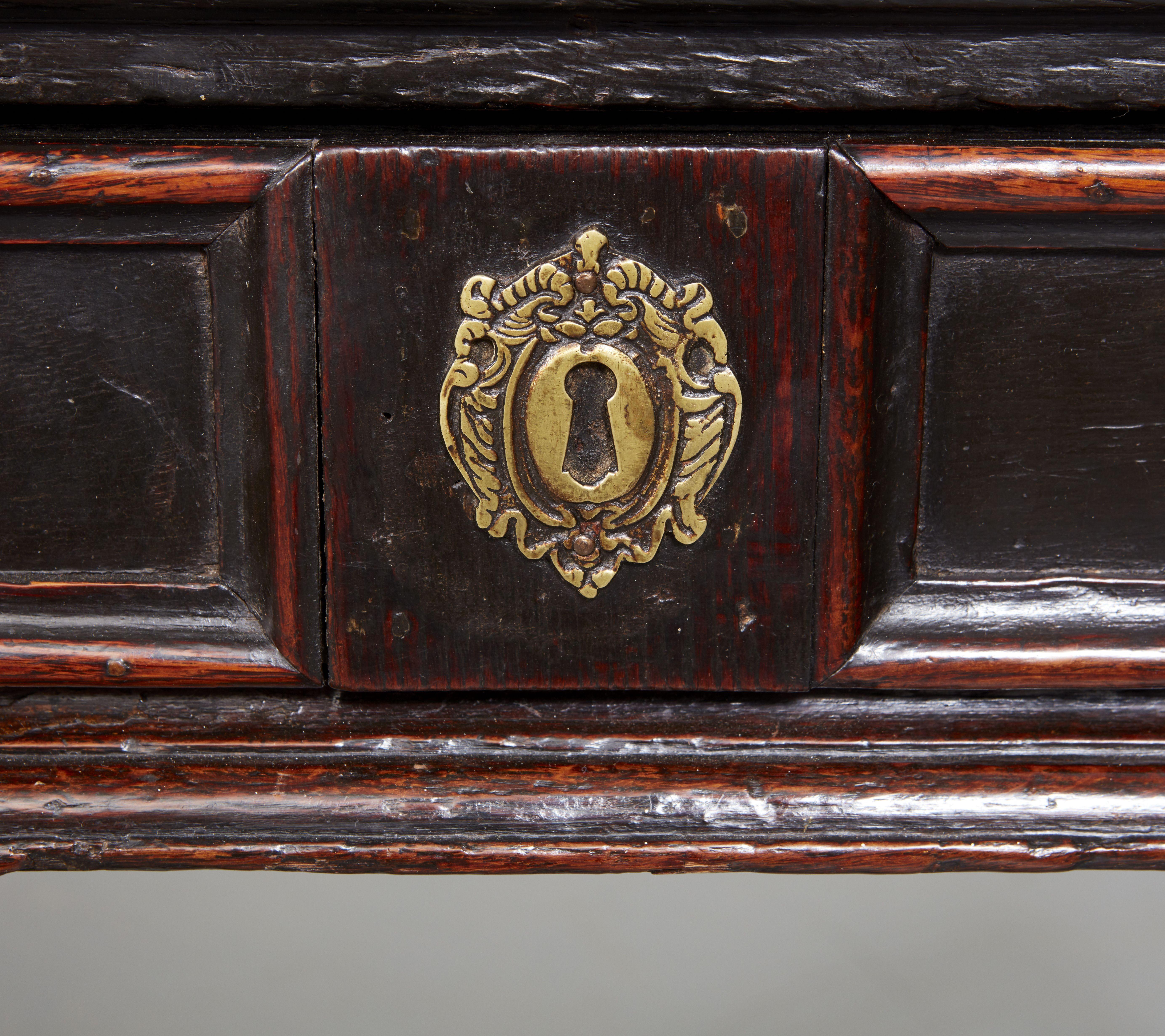 Rare Charles II Single Drawer Side Table For Sale 4