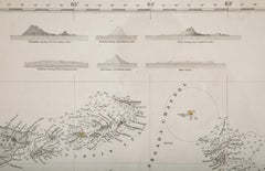 Rare Chart of the Caribbean Islands Published by James Imray & Son, London, 1866
