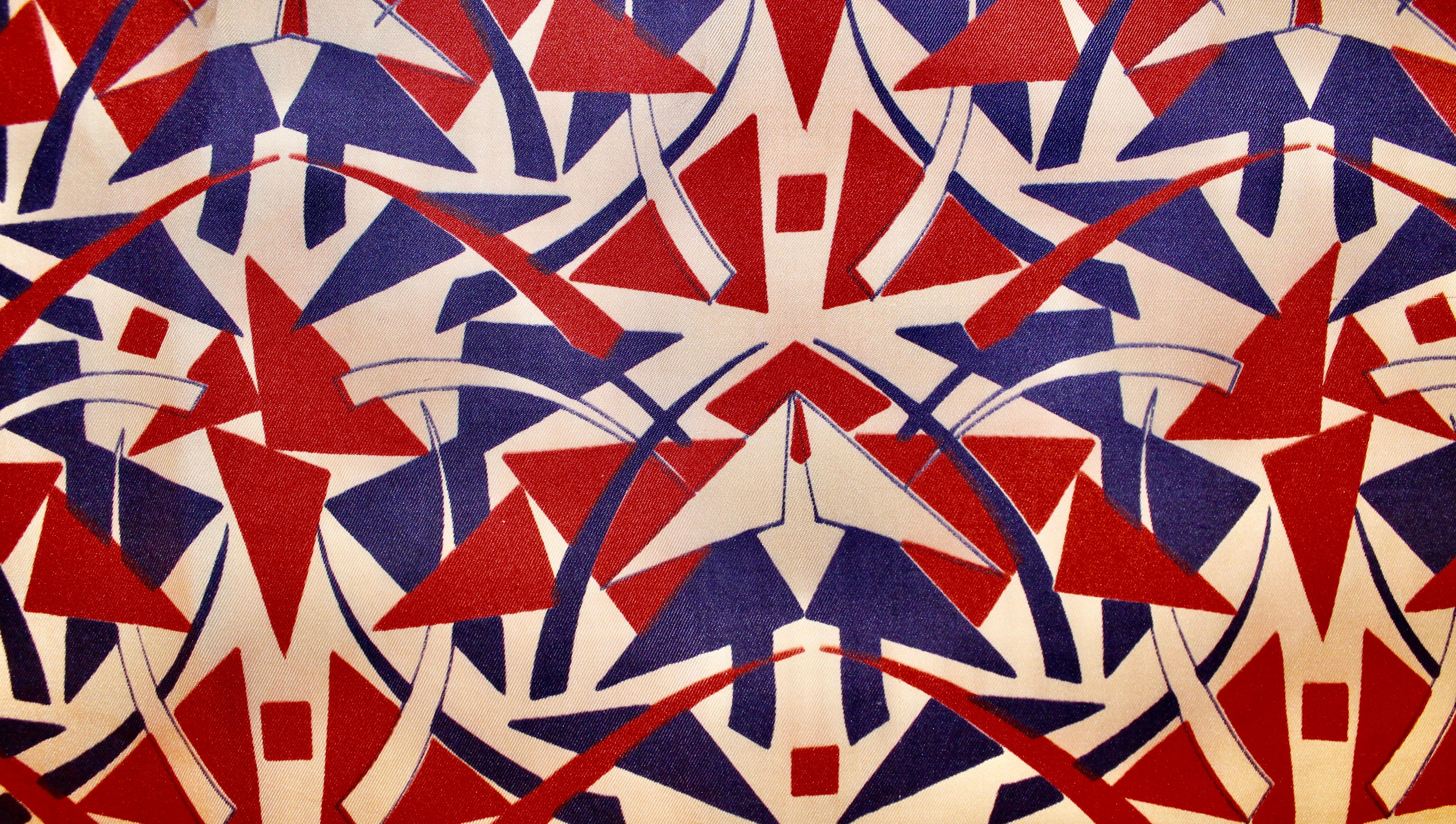 Rare écharpe Cheney Silks Art Deco en vente 3