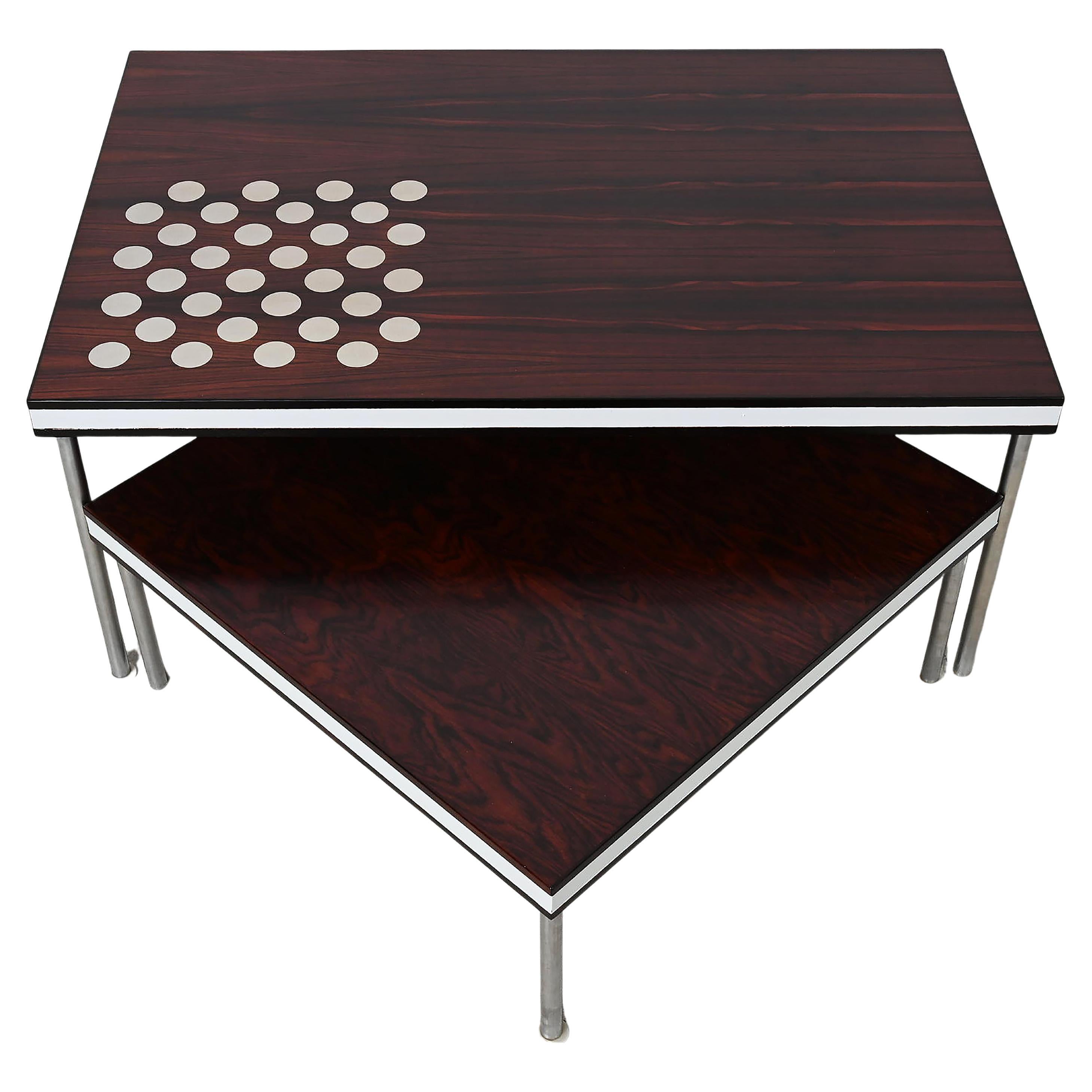 Rare table d'échecs, table à café et table à queue de Poul Cadovius pour France and Son en vente