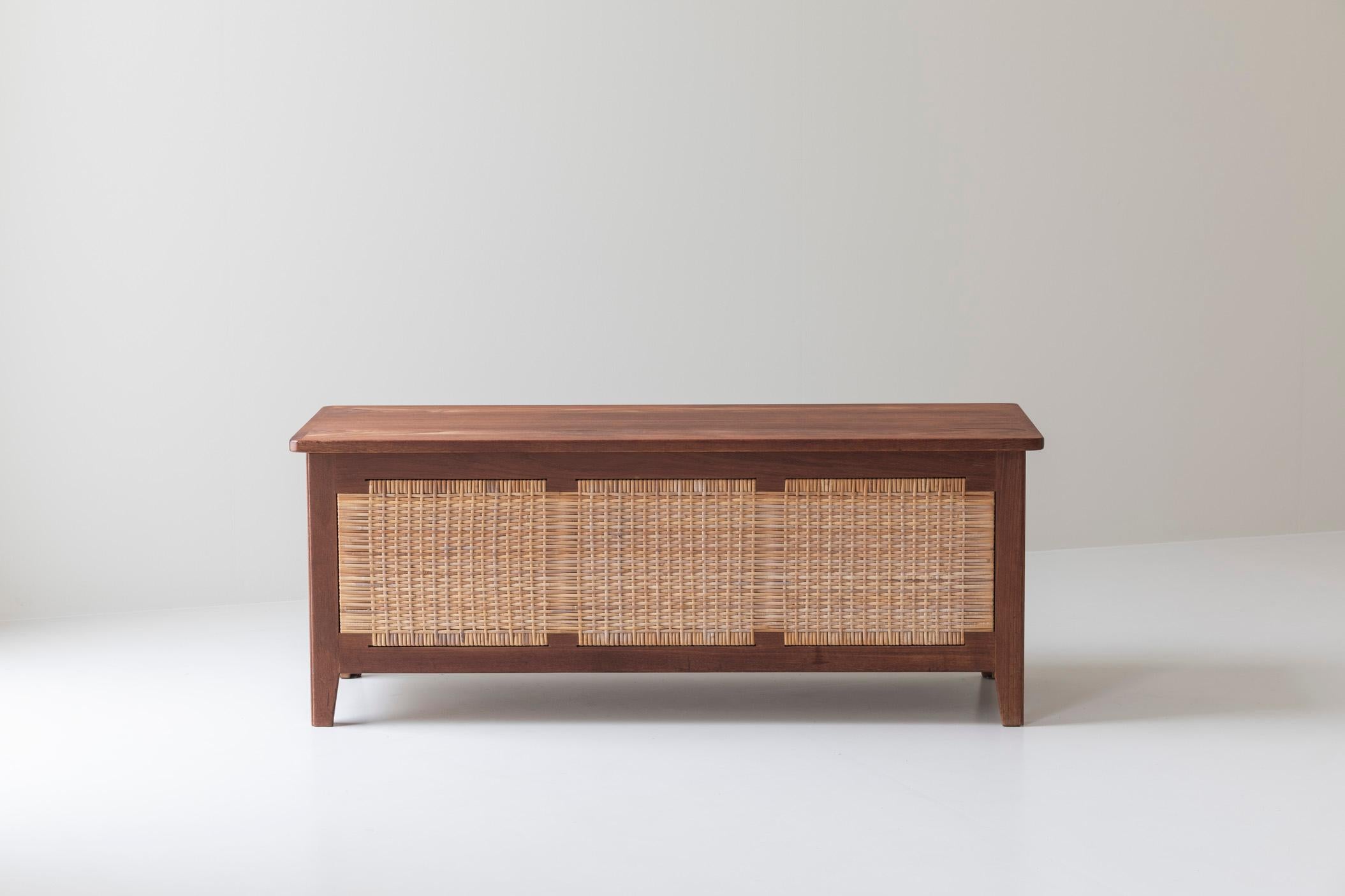 Rara cassapanca in teak di Kai Winding per Poul Hundevad, Danimarca anni '60. in vendita 7