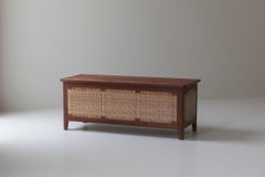 Rara cassapanca in teak di Kai Winding per Poul Hundevad, Danimarca anni '60.