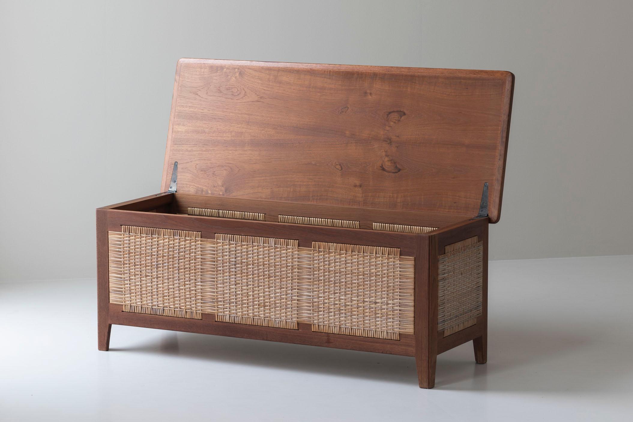 Danese Rara cassapanca in teak di Kai Winding per Poul Hundevad, Danimarca anni '60. in vendita