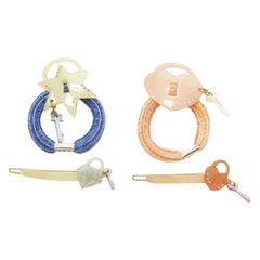 Seltene CHIC & MODE Alexandre Zouari Lock Herzstar-Diamant-Kristall-Haar-Clip-Krawatte