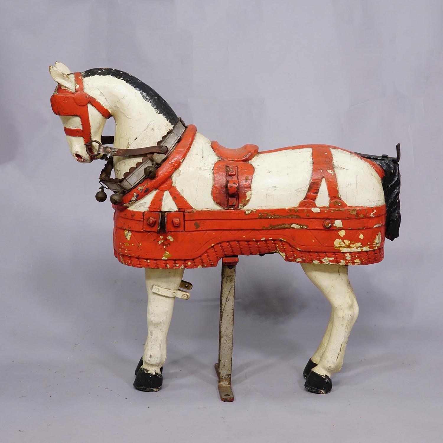Seltenes Kinderkarussell Pit Horse, Deutschland ca. 1900s (Sonstiges) im Angebot