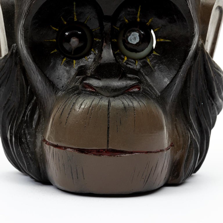 Rare Chimp Monkey Rotating Eye Clock Oswald Era For Sale at 1stDibs