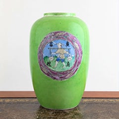 Rare Chinese Kong Cheong Porcelain Soy Sauce Shop Advertising Jar, c.1920