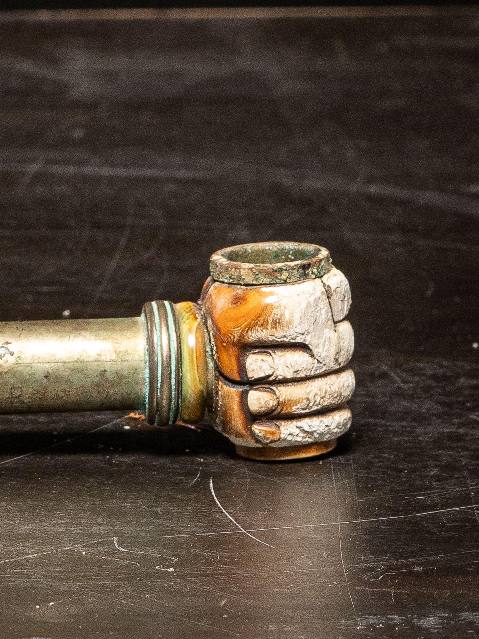 Raro kit cinese per fumatori d'oppio, comprendente una scatola per cuscini e una pipa. in vendita 3