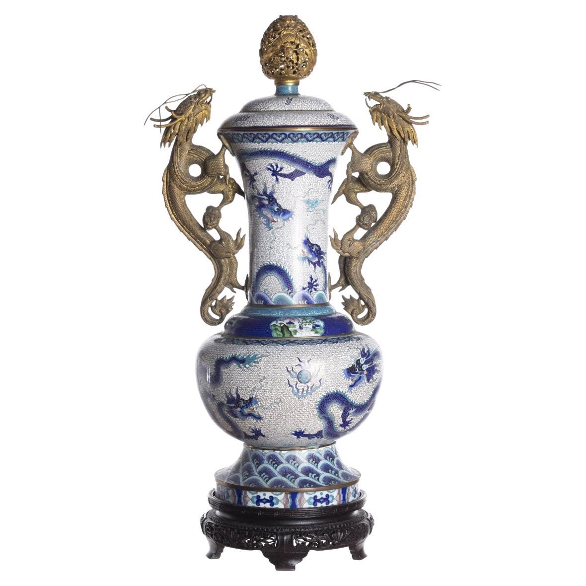 Rare pot chinois avec couvercle 19ème siècle