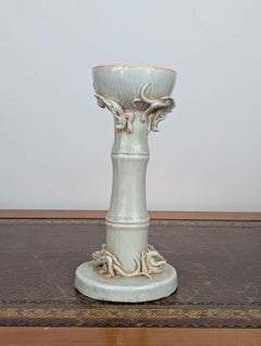 Rare Chinese Qingbai Celadon Altar Vase, Late Ming Dynasty ca. 1600-1630