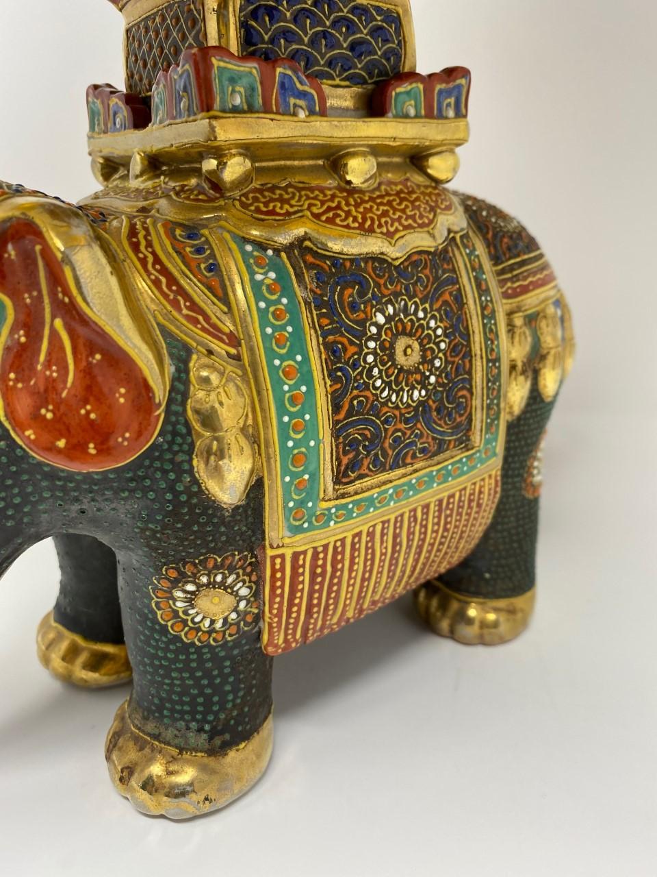 Mid-20th Century Rare Chinoiserie Vintage Elephant Table Lamp Mid Century