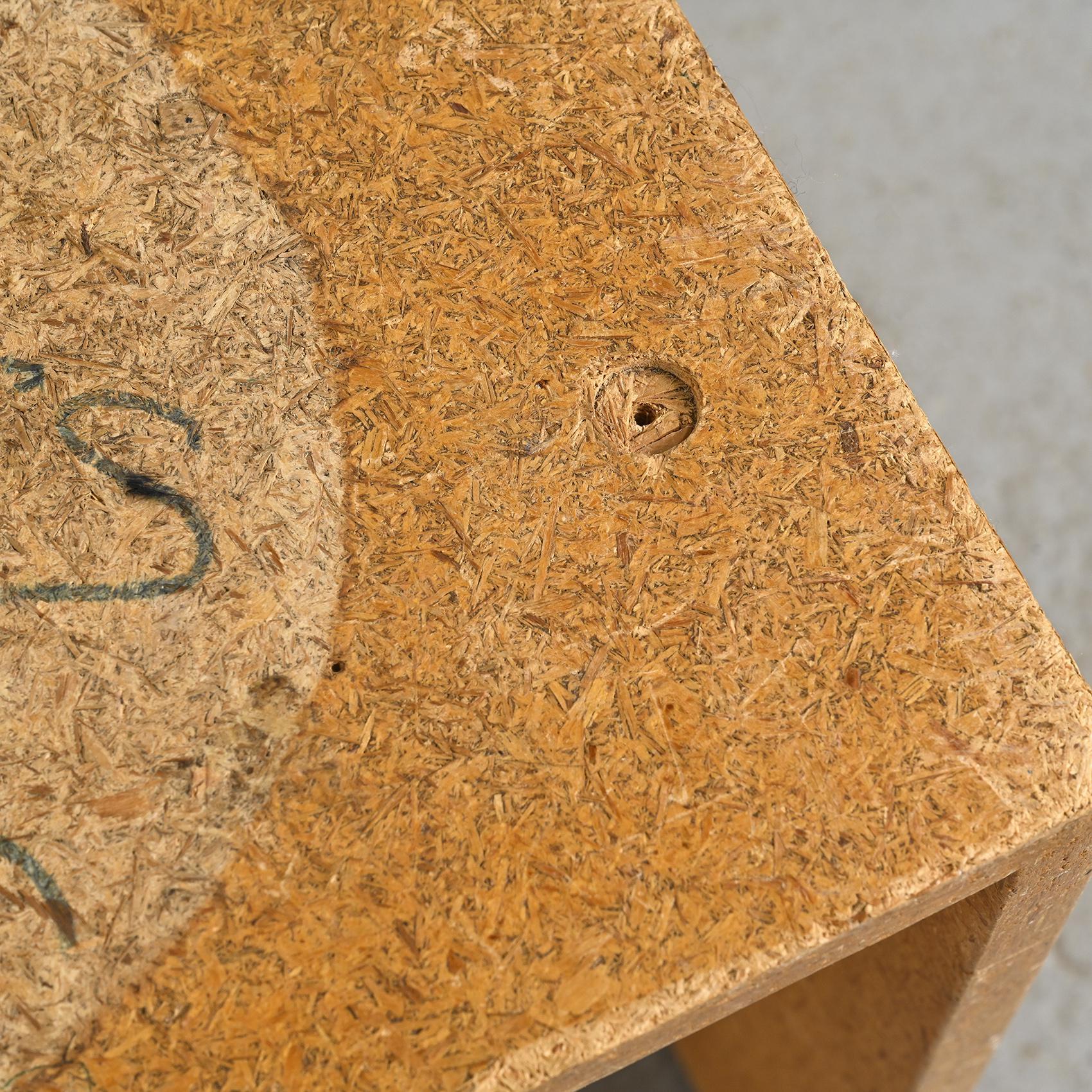 Rare tabouret en aggloméré de Max Bill, Ulm, circa 1962 en vente 3