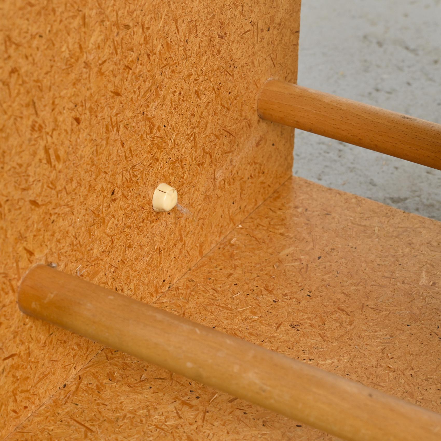 Rare tabouret en aggloméré de Max Bill, Ulm, circa 1962 en vente 4