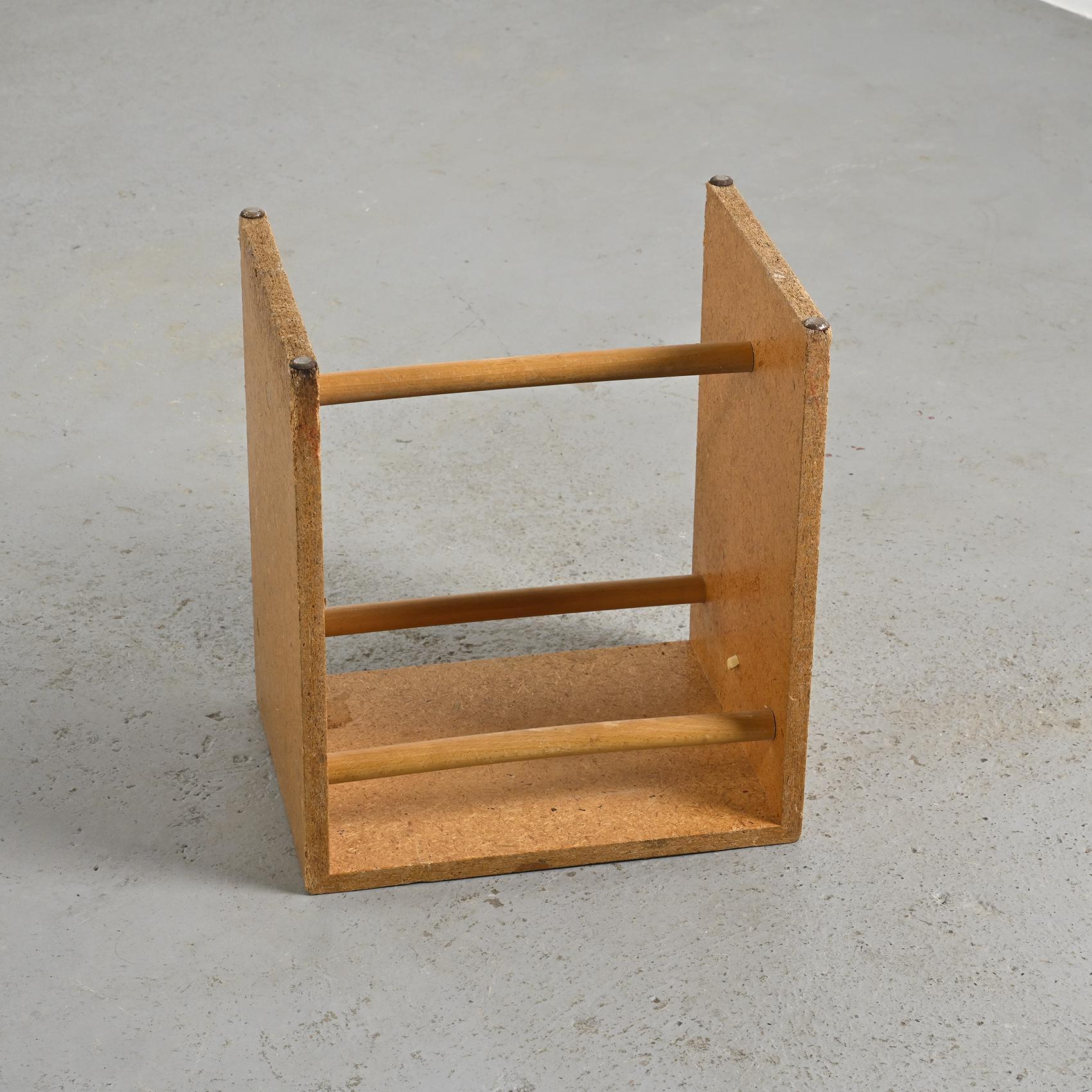 Rare tabouret en aggloméré de Max Bill, Ulm, circa 1962 en vente 1