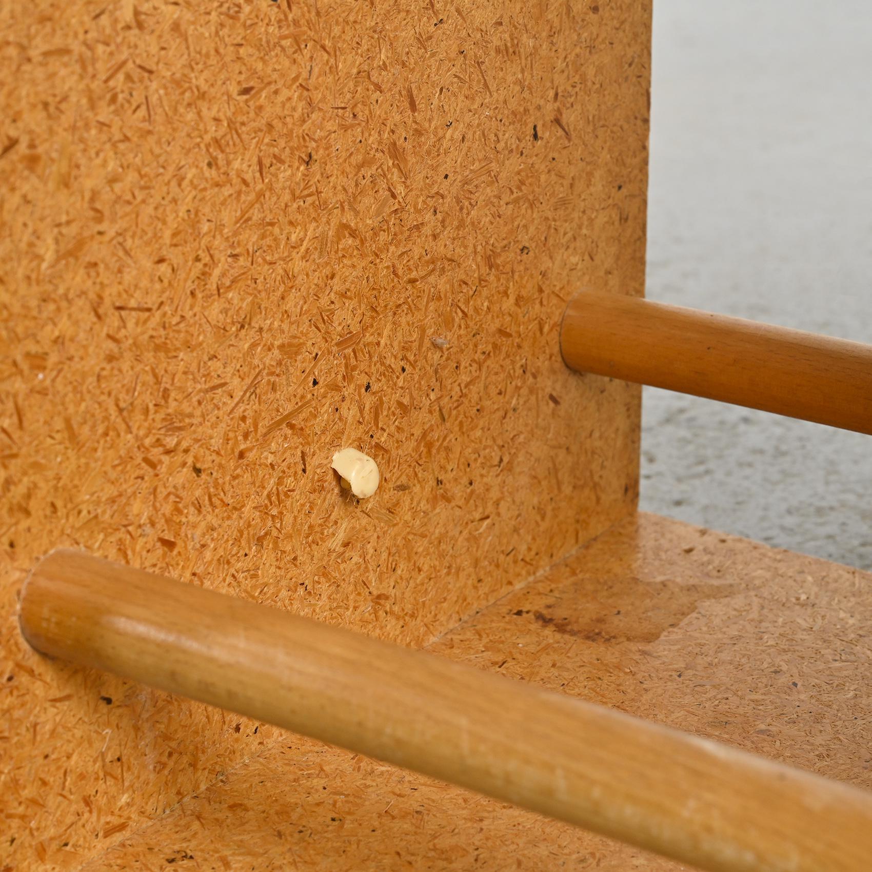 Rare tabouret en aggloméré de Max Bill, Ulm, circa 1962 en vente 2