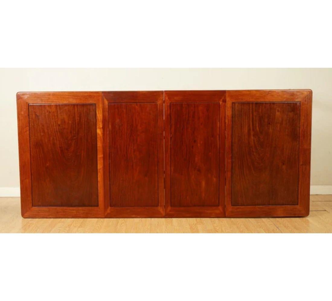 Rare Chippendale Style Faux Bamboo Extendable 8-10 Seater Dinning Table 2
