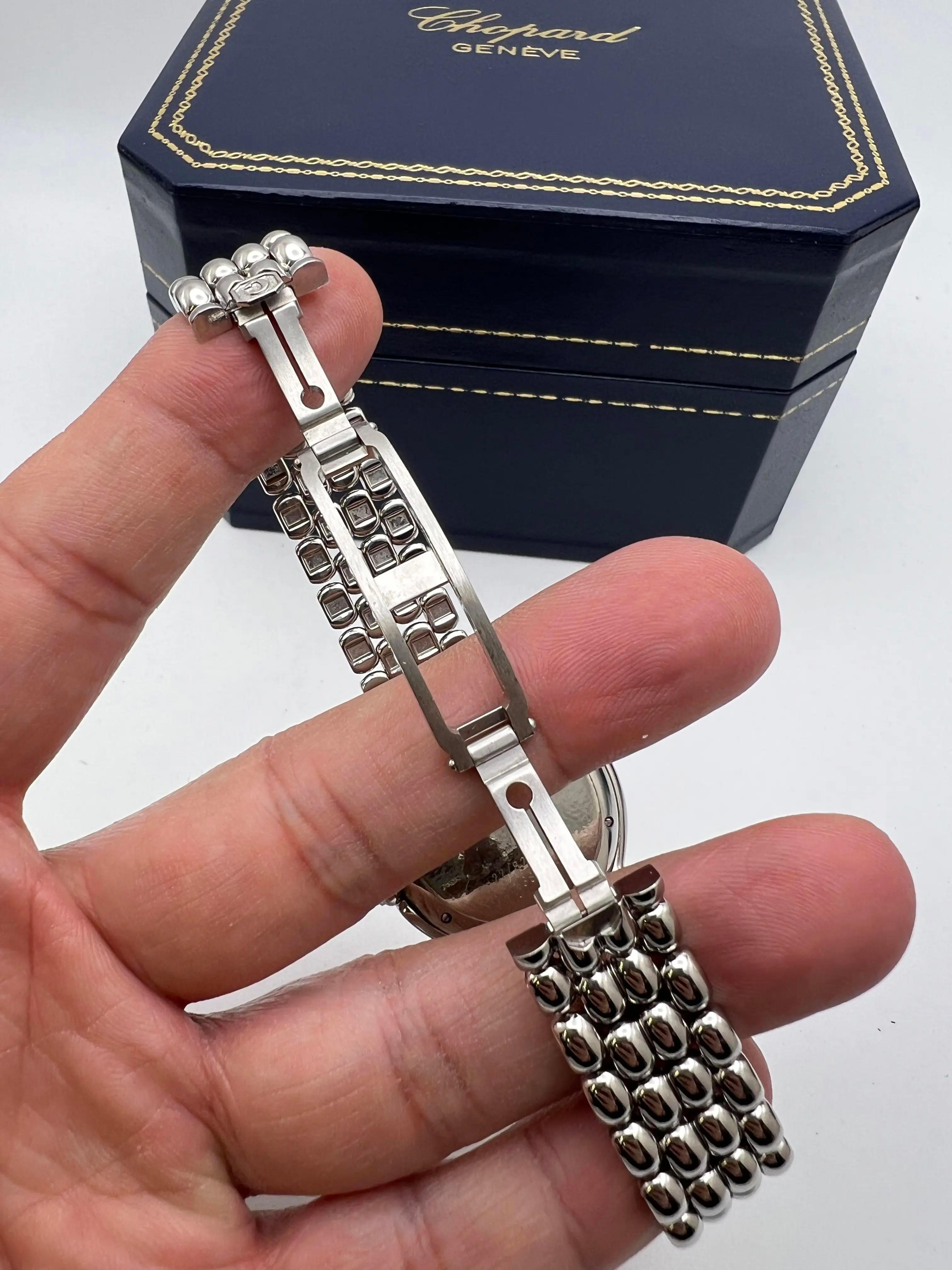 Seltene Chopard Happy Sport 32mm 7 Diamant Champagner Zifferblatt Box Set 27/8236-23 im Angebot 5