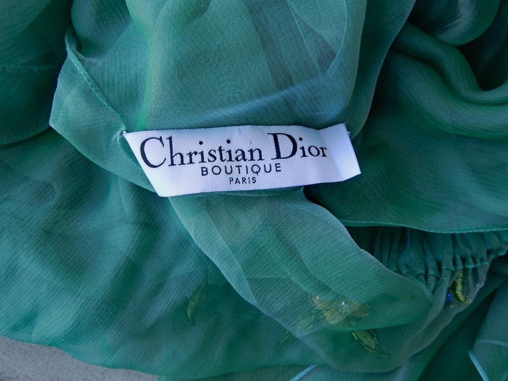 Women's Rare Christian Dior 2002 Iconic Runway Caftan Dress As Seen on Alicia Keys