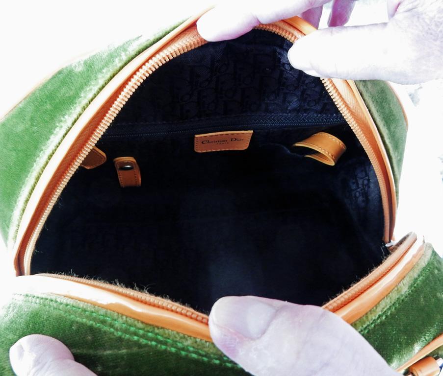 Rare sac à main Christian Dior 2004 Gambler Dice Bowler Style  Taille LG en vente 7