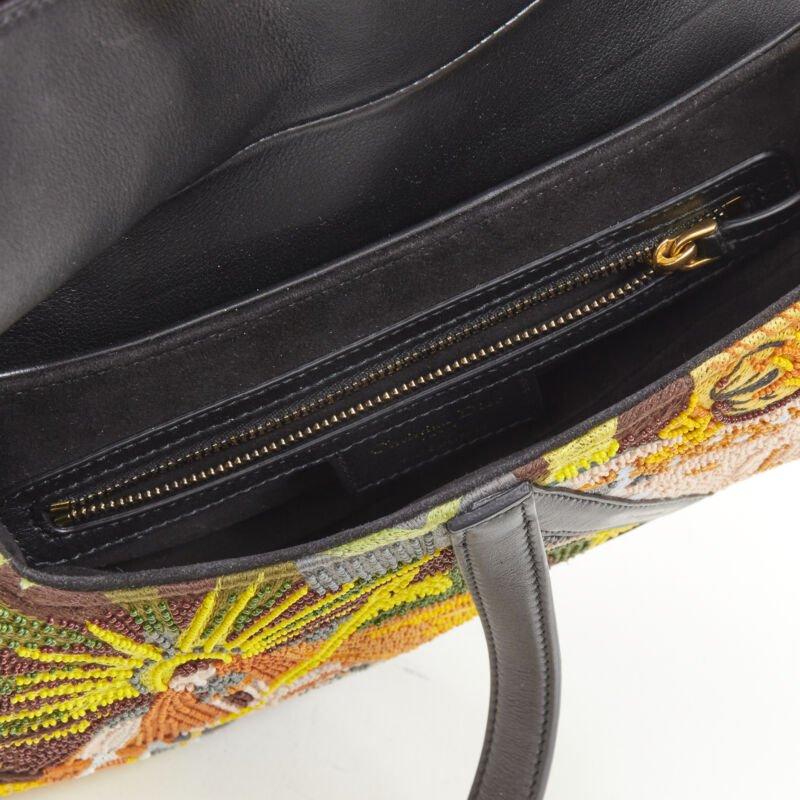 rare CHRISTIAN DIOR 2018 Saddle multi bead embellished shoulder bag 6