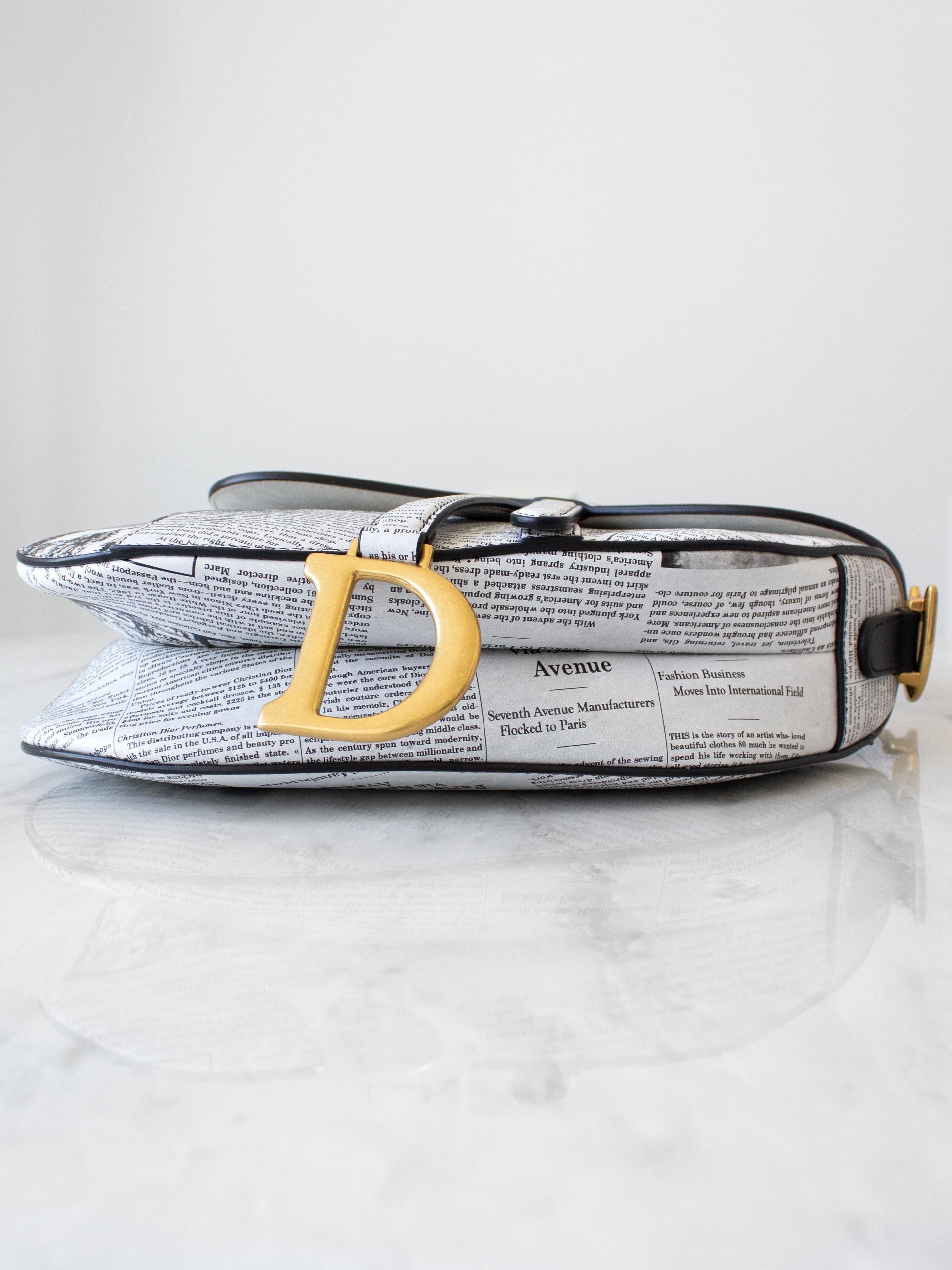 Dior heavy metal saddle bag online