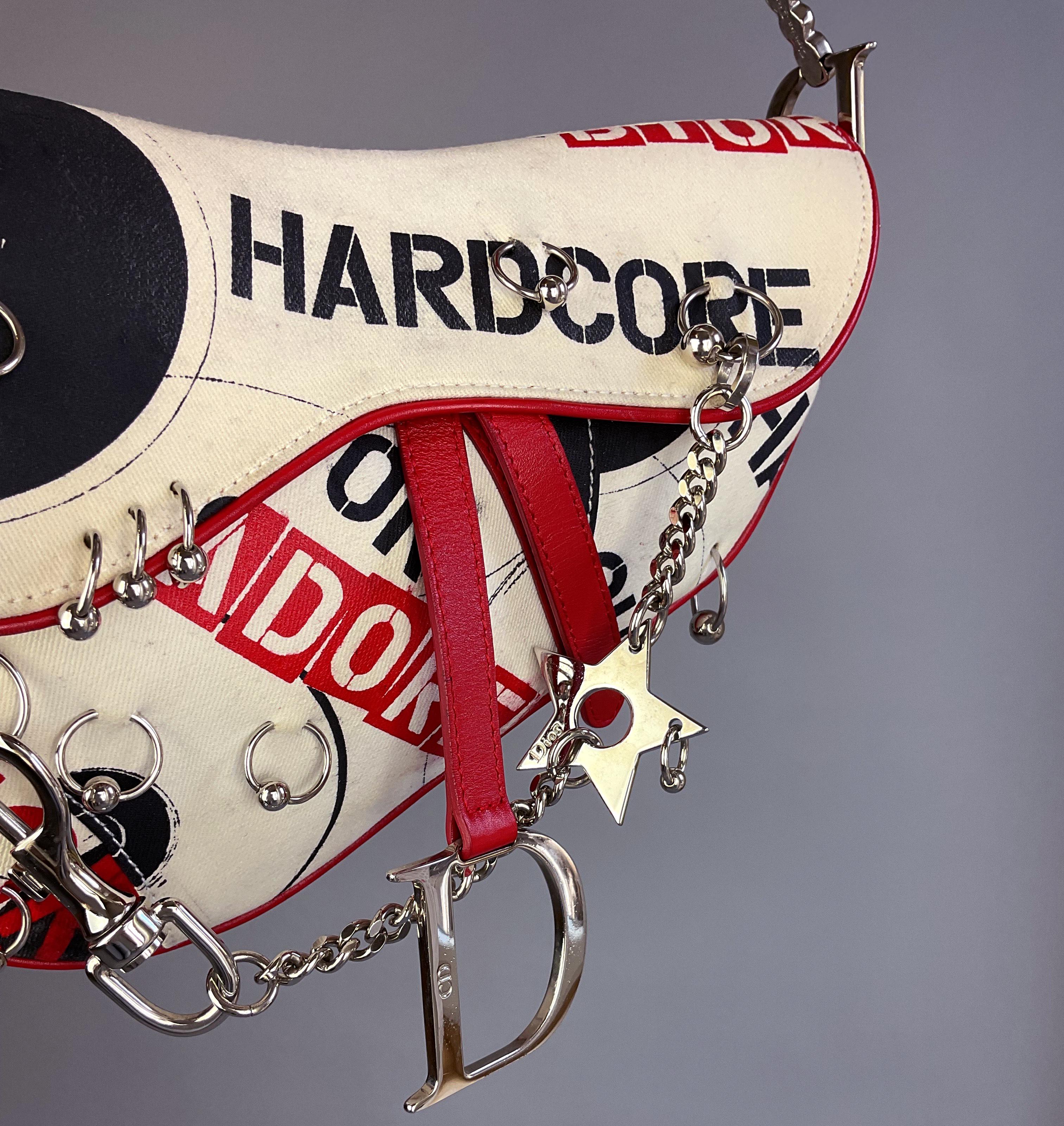 Rare Christian Dior by John Galliano 2004 Piercing Hardcore Saddle Bag 5