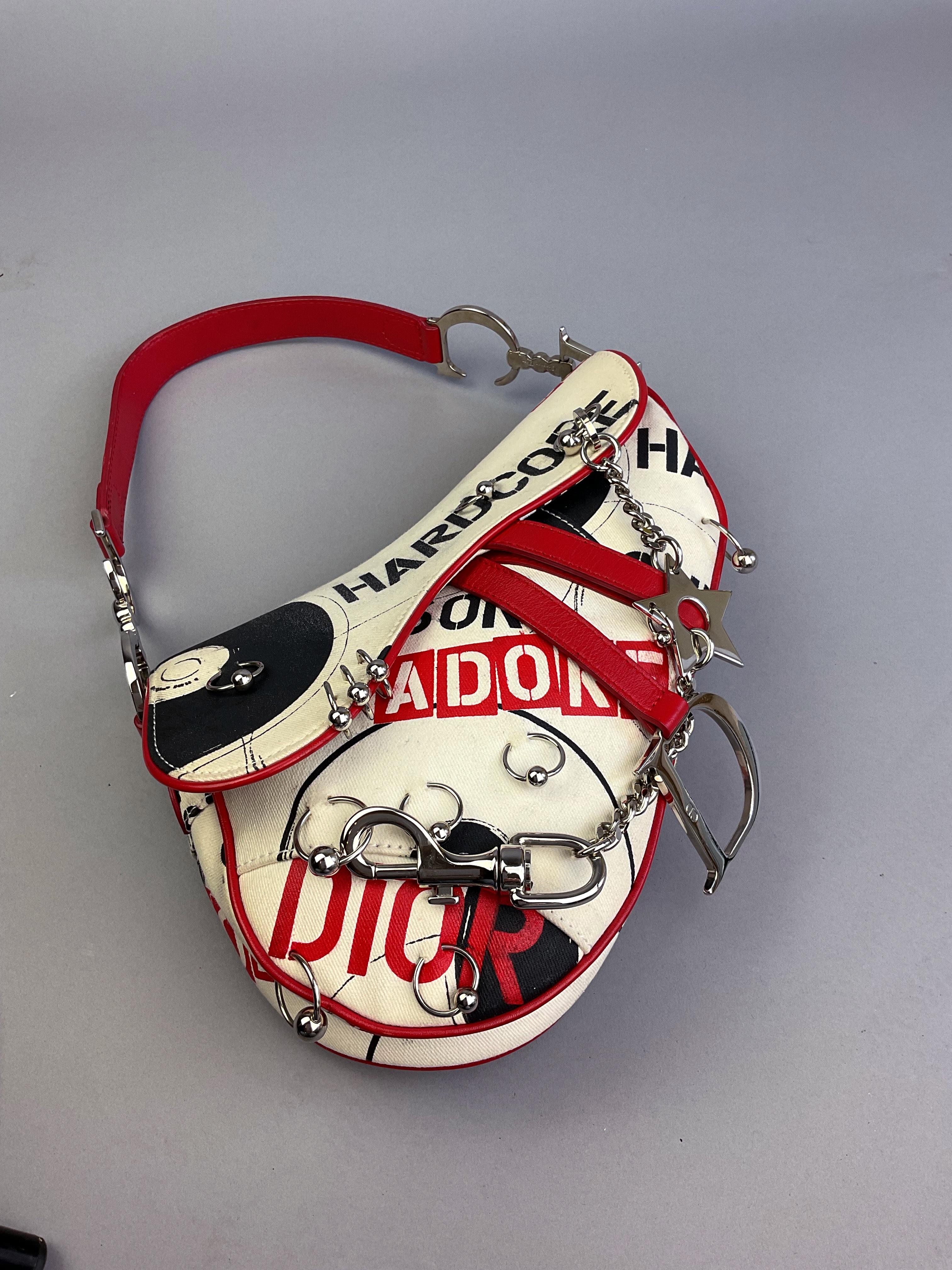 Rare Christian Dior by John Galliano 2004 Piercing Hardcore Saddle Bag 3