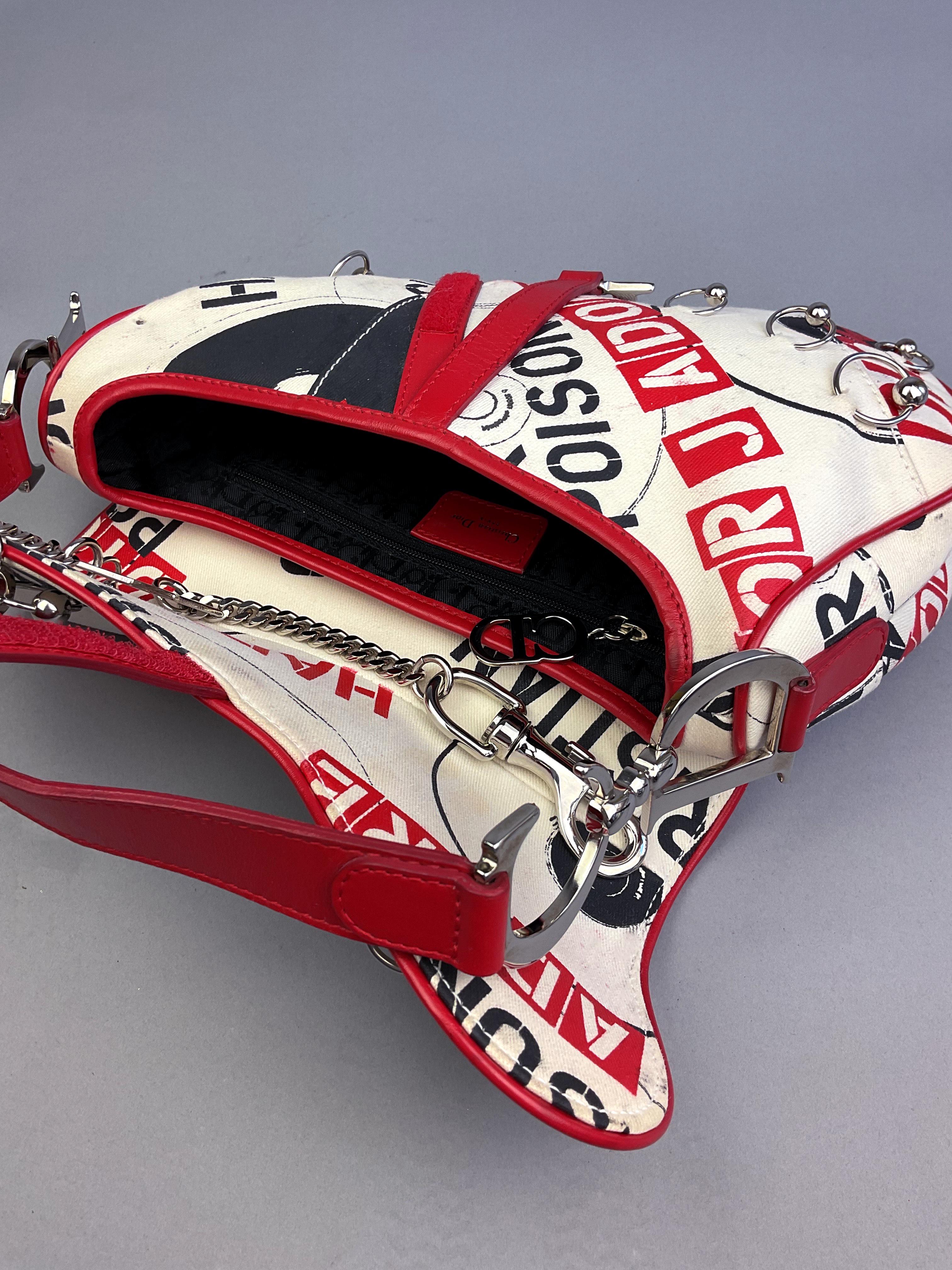 Rare Christian Dior by John Galliano 2004 Piercing Hardcore Saddle Bag 4