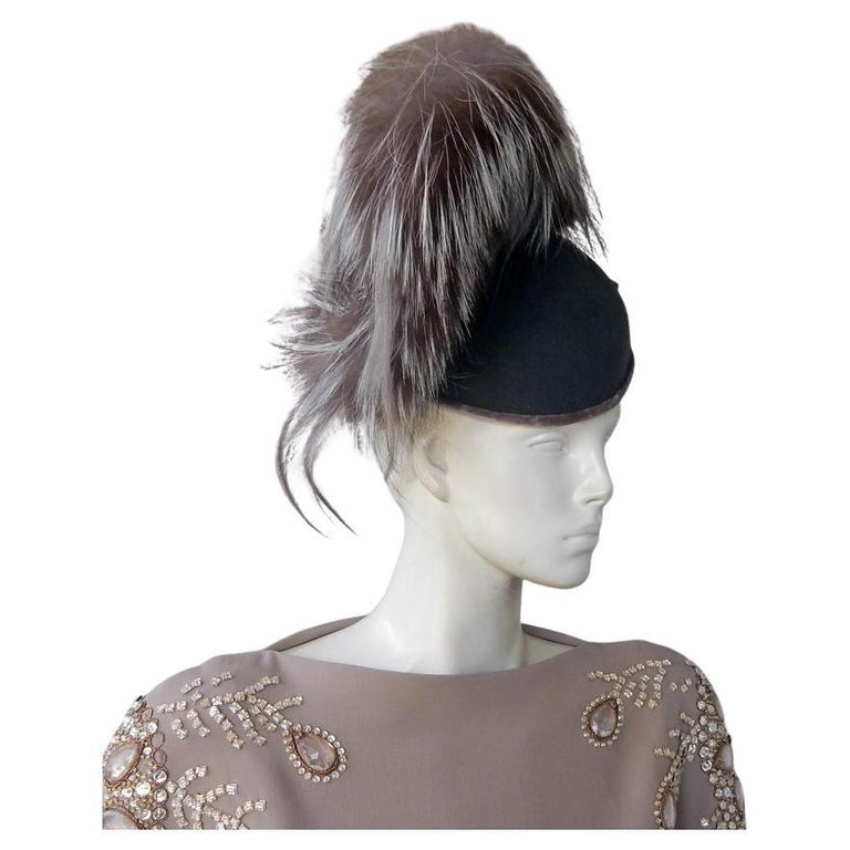 Rare Christian Dior by John Galliano 2007 Runway Hat For Sale at  