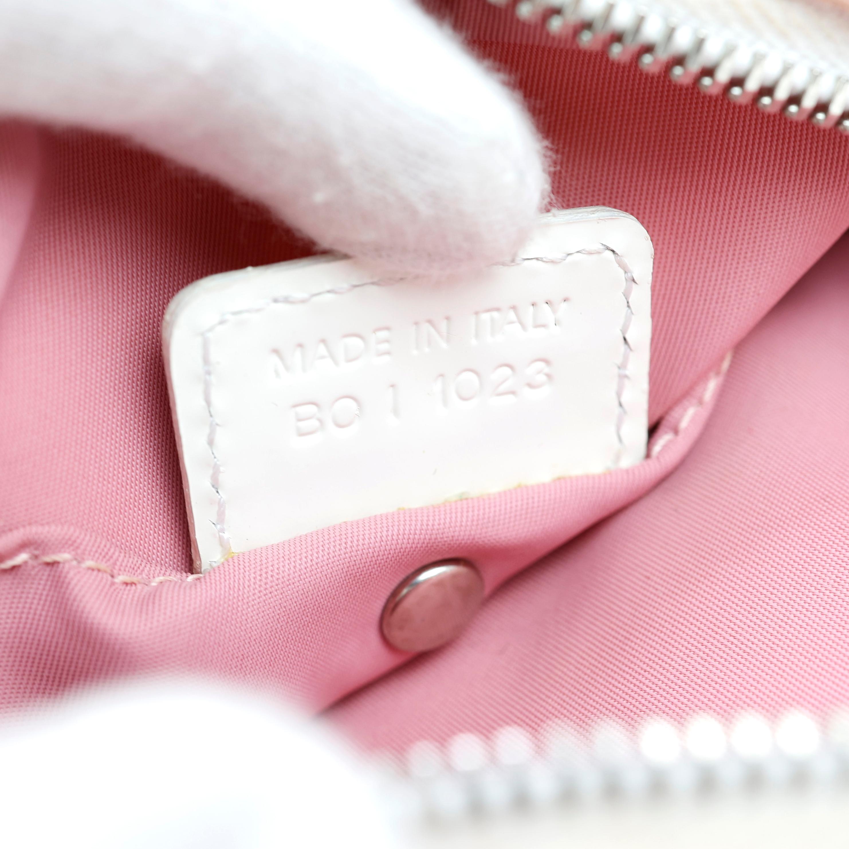 RARO Bolso cruzado monograma rosa Christian Dior by John Galliano Diorissimo en venta 5