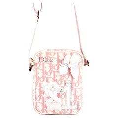 SELTENE Christian Dior by John Galliano Diorissimo Rosa Monogramm-Umhängetasche