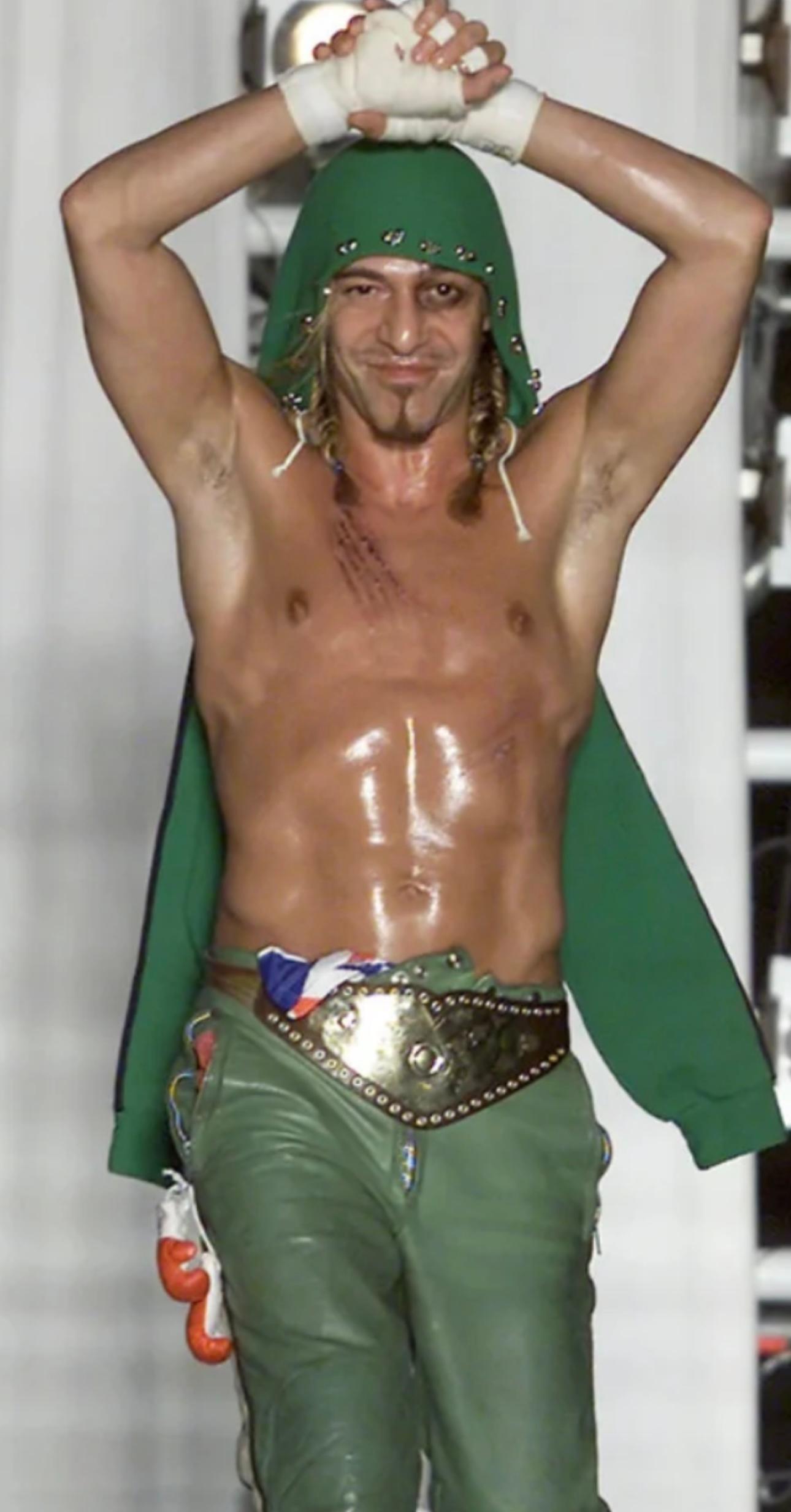 Femenino o masculino Raro cinturón icónico Champion Christian Dior by John Galliano F/W 2001 en venta