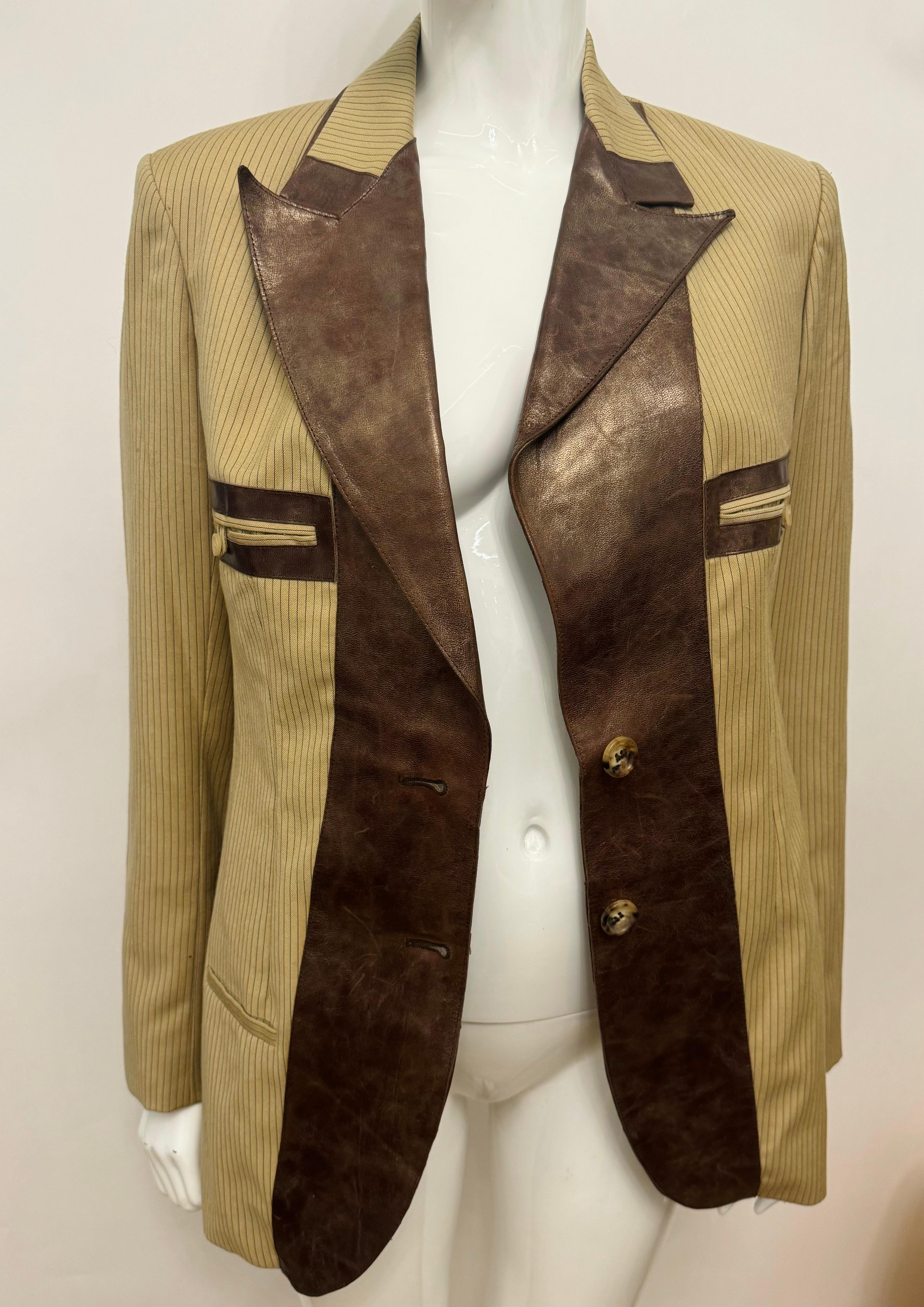 Rare Christian Dior by John Galliano runway F/W 2001 jacket en vente 10