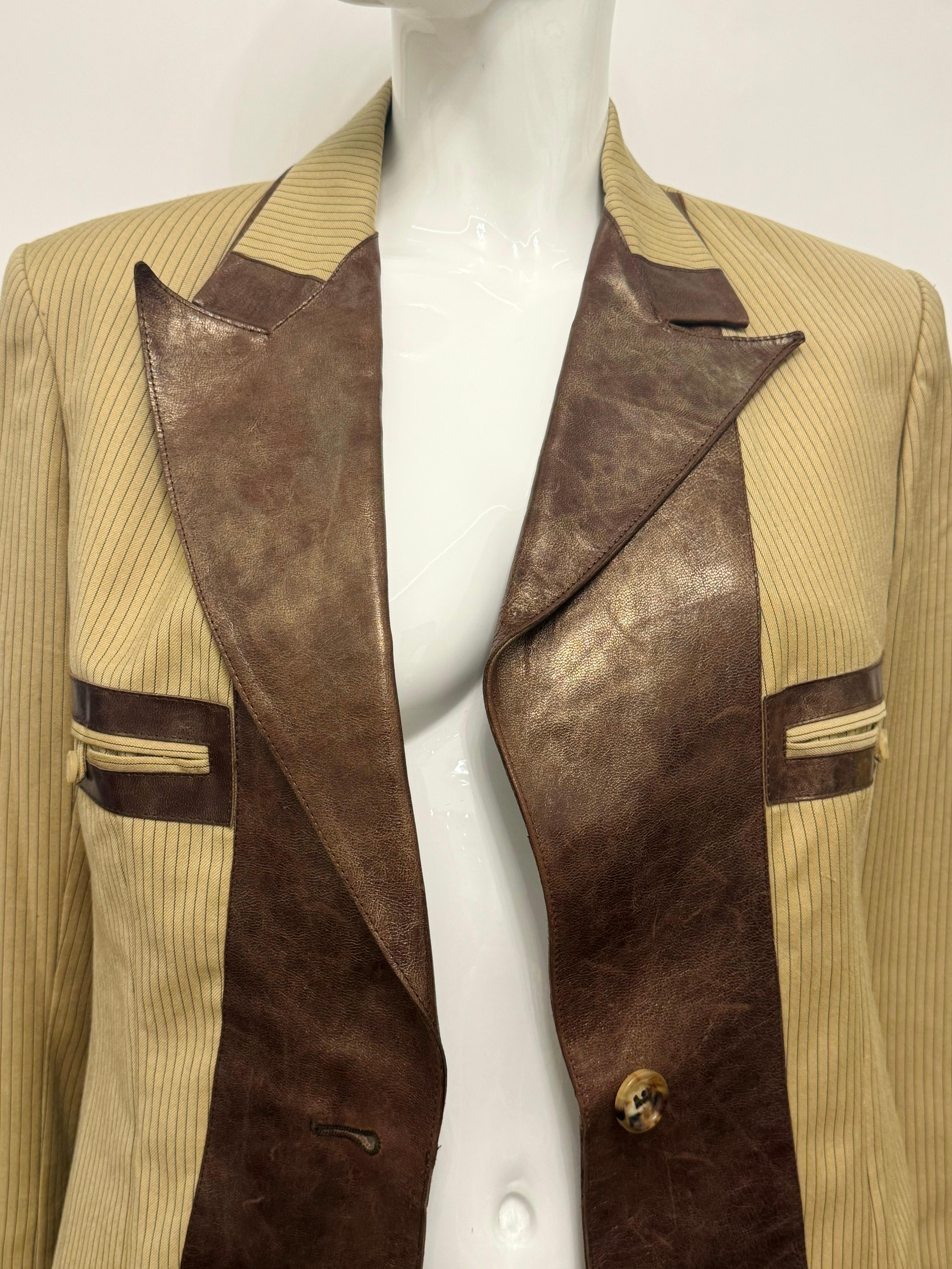 Rare Christian Dior by John Galliano runway F/W 2001 jacket en vente 11