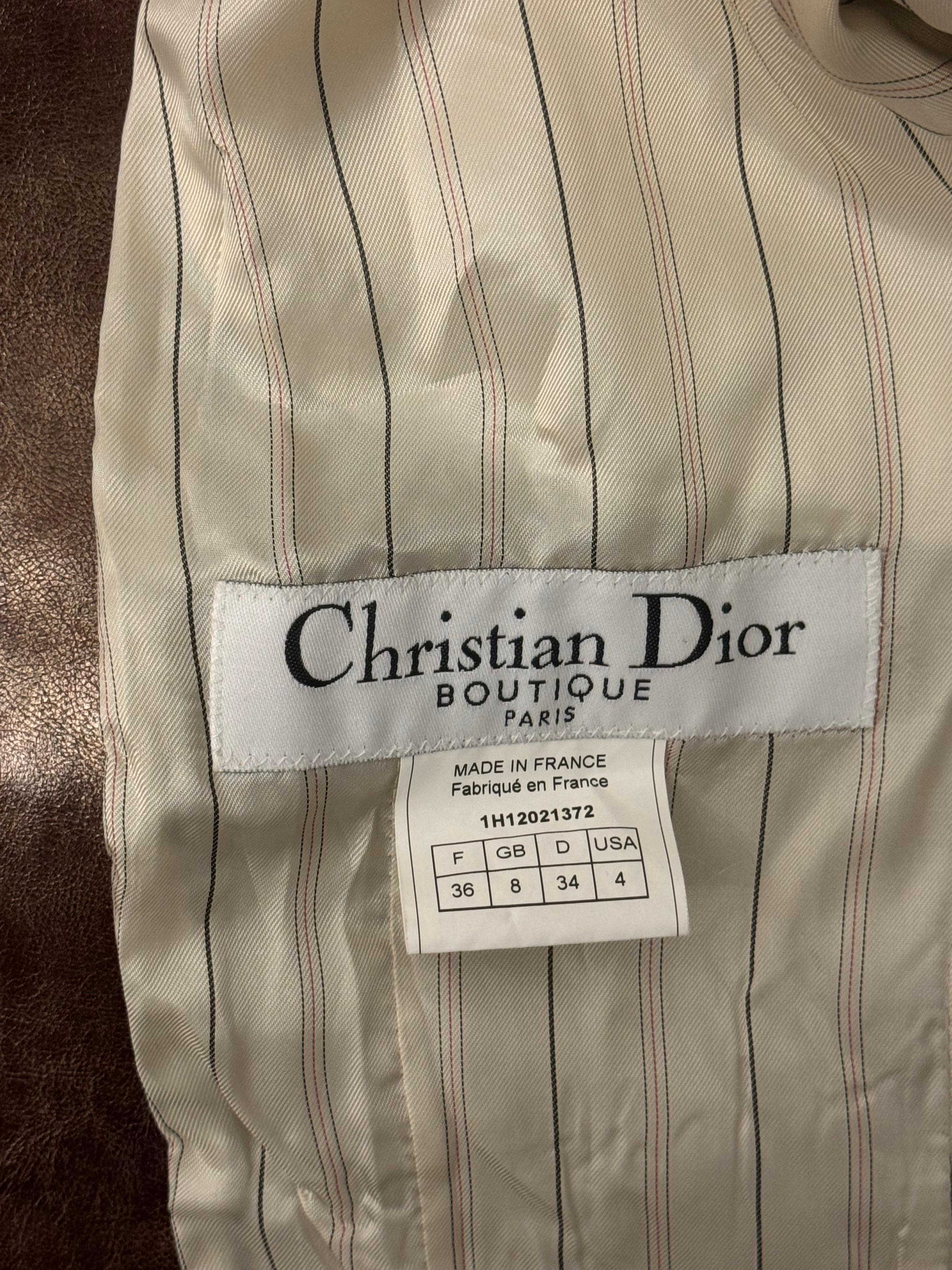Rare Christian Dior by John Galliano runway F/W 2001 jacket en vente 12