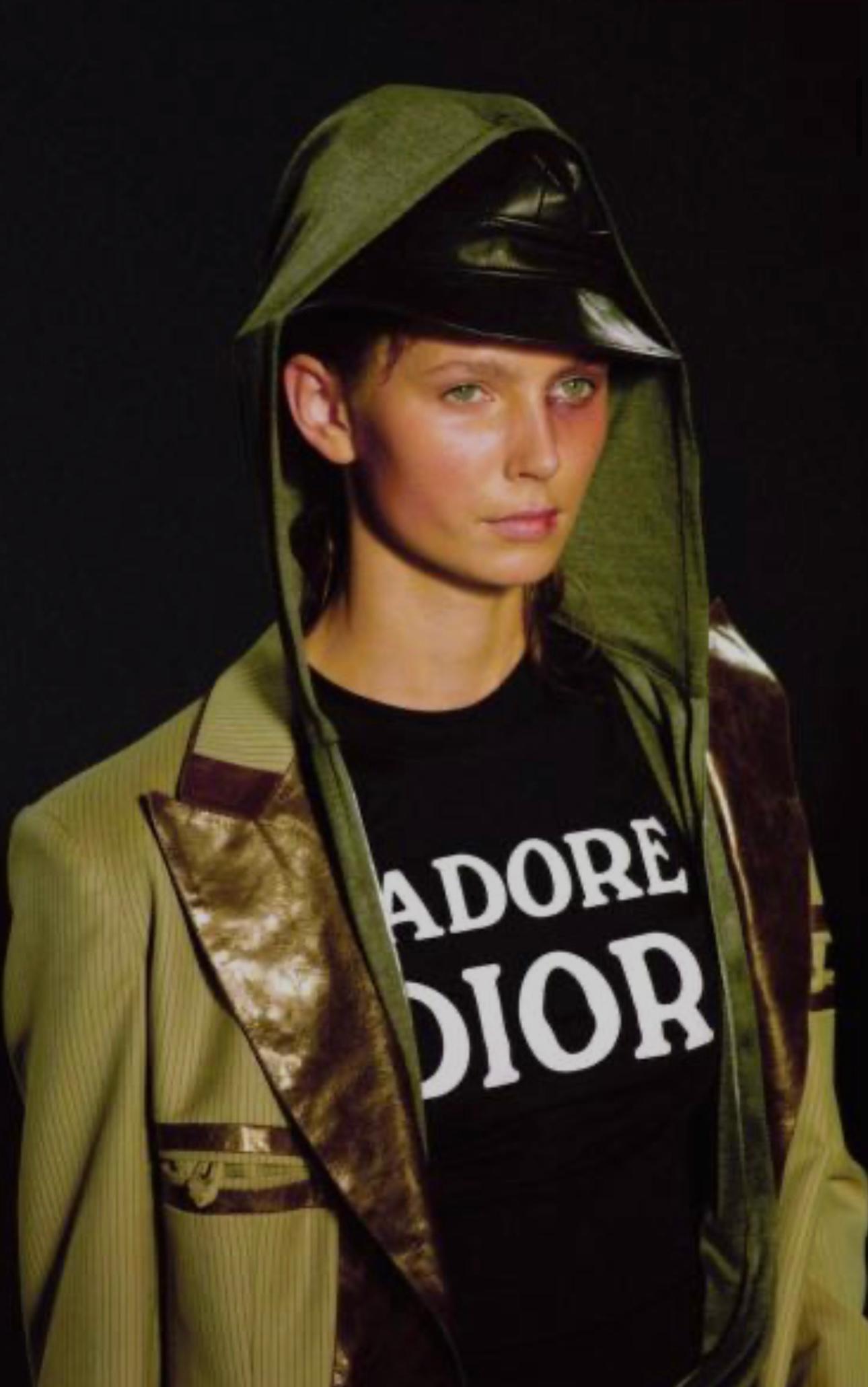 Rare Christian Dior by John Galliano runway F/W 2001 jacket Unisexe en vente