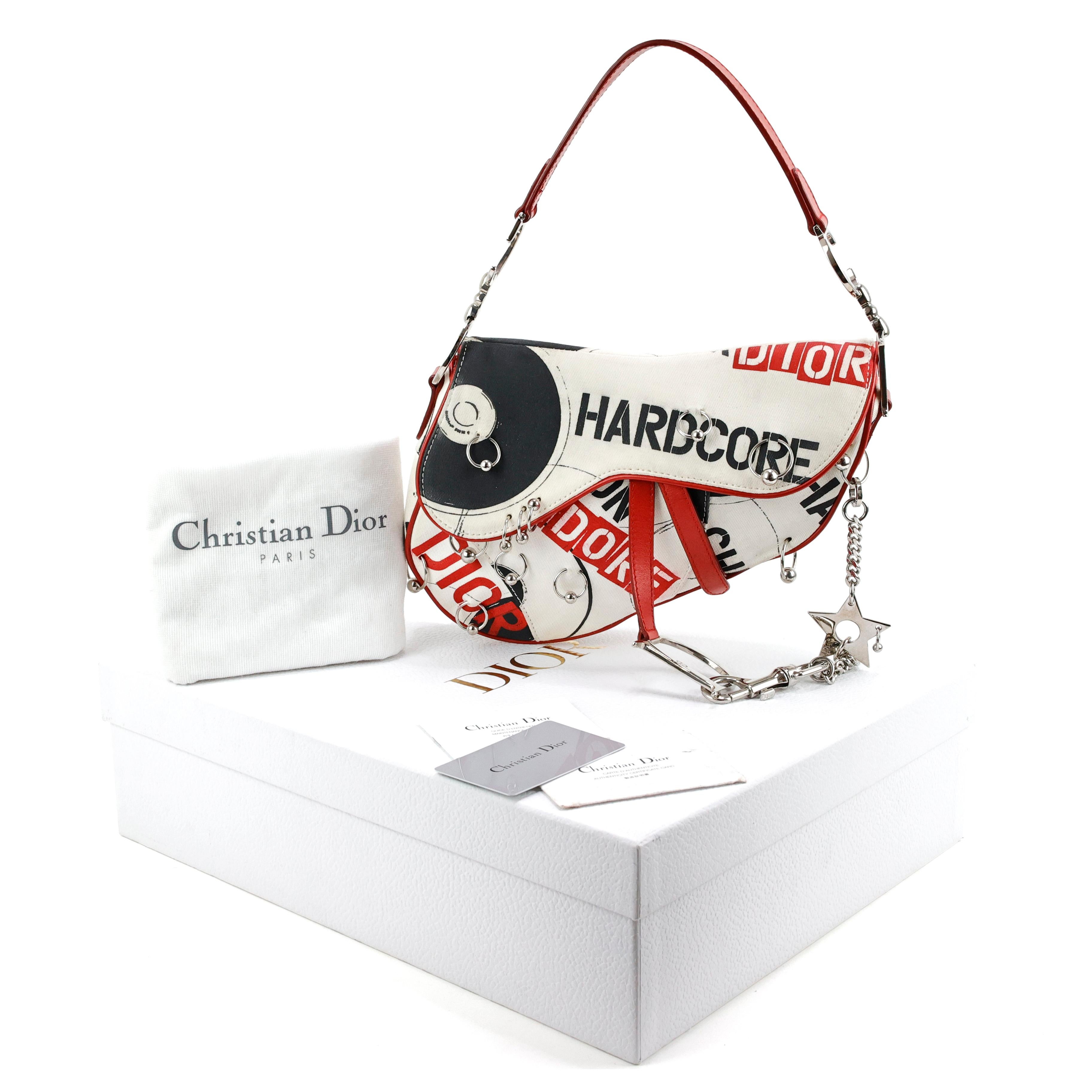 De las mujeres Raro bolso de montar Christian Dior by John Galliano S/S 2004 Hardcore