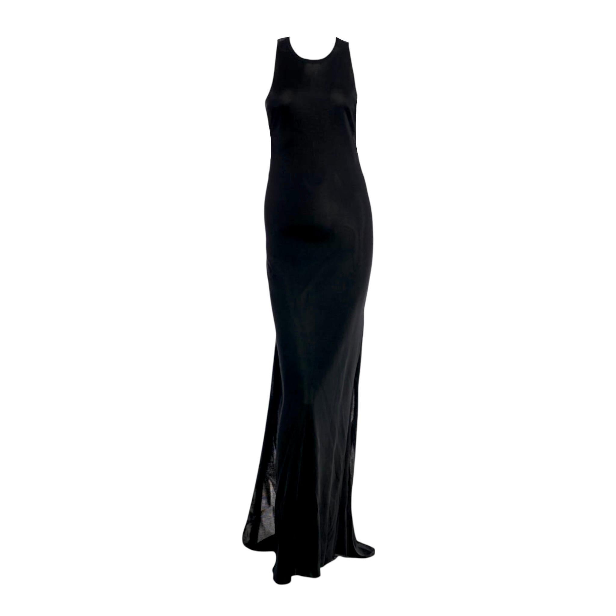 RARE Christian Dior by Raf Simons 2013 Colum Abendkleid Maxikleid mit Schleppe