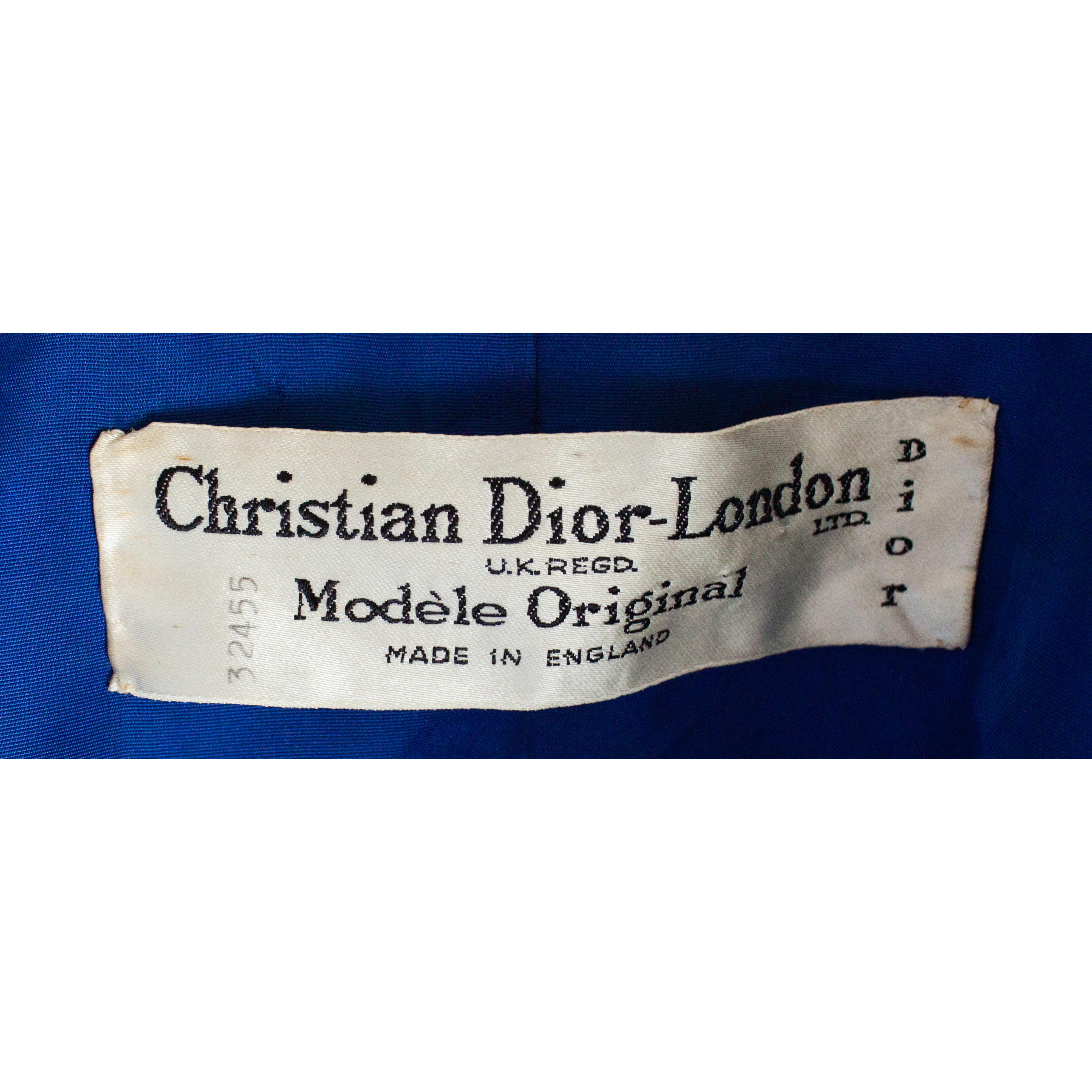 Rare Christian Dior cocoon coat and dress ensemble. circa 1958 6