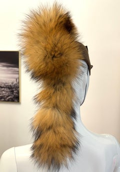 Rare Christian Dior Couture F/W 2001-2002 by John Galliano Fox Fur & rabbit hat