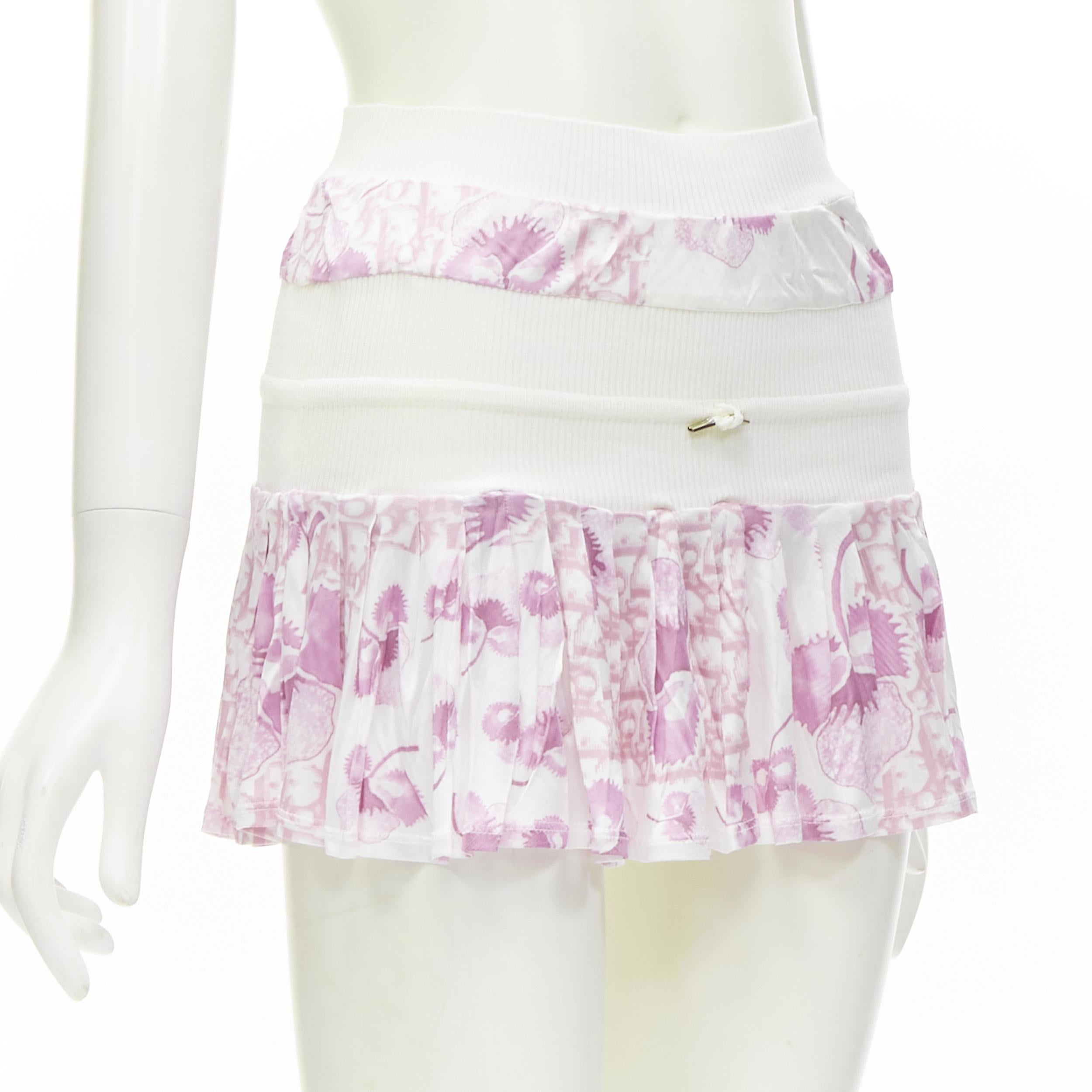 rare CHRISTIAN DIOR Galliano Y2K pink Cherry Blossom Oblique monogram skirt XS 
Reference: ANWU/A00523 
Brand: Christian DIor 
Designer: John Galliano 
Collection: Cherry Blossom 2005 
Material: Feels like jersey 
Color: Pink 
Pattern: Floral