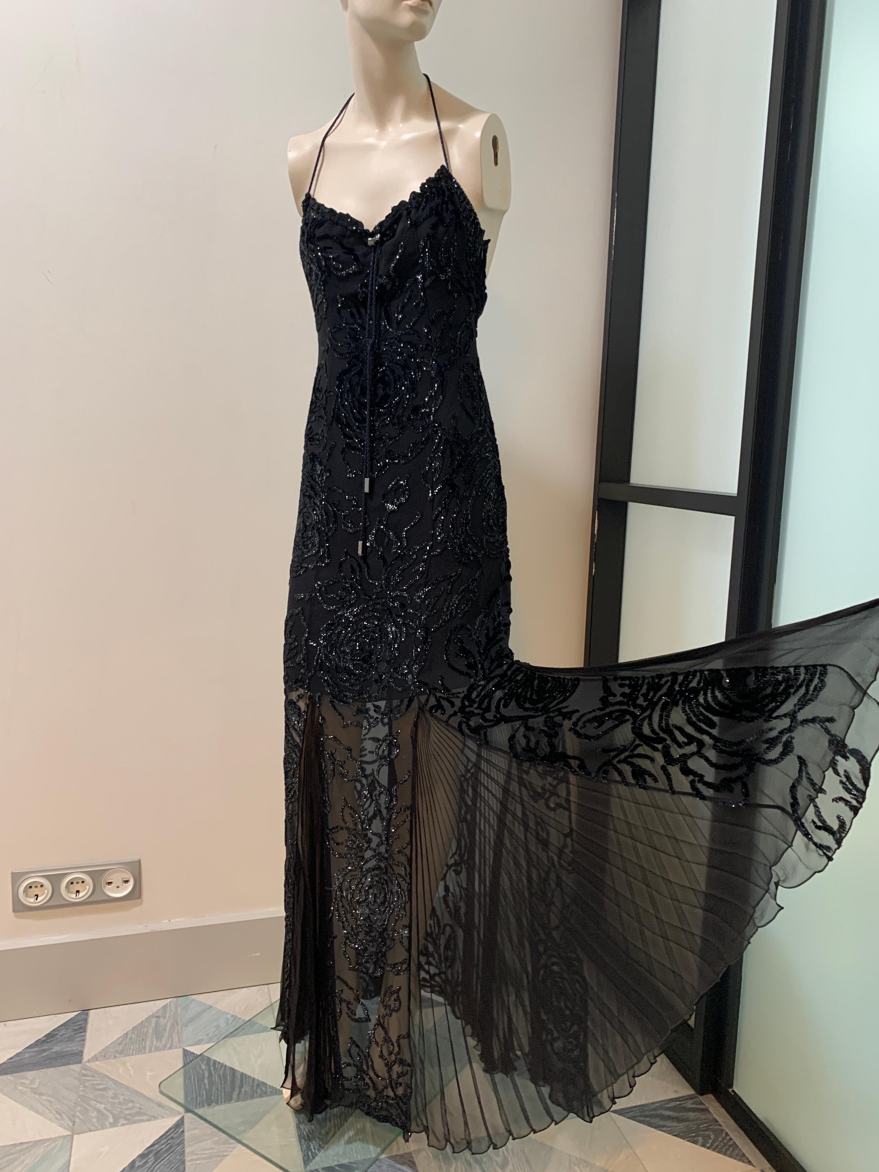 ¡Raro! Christian Dior & John Galliano 2002 vestido de noche rosa negro en venta 5