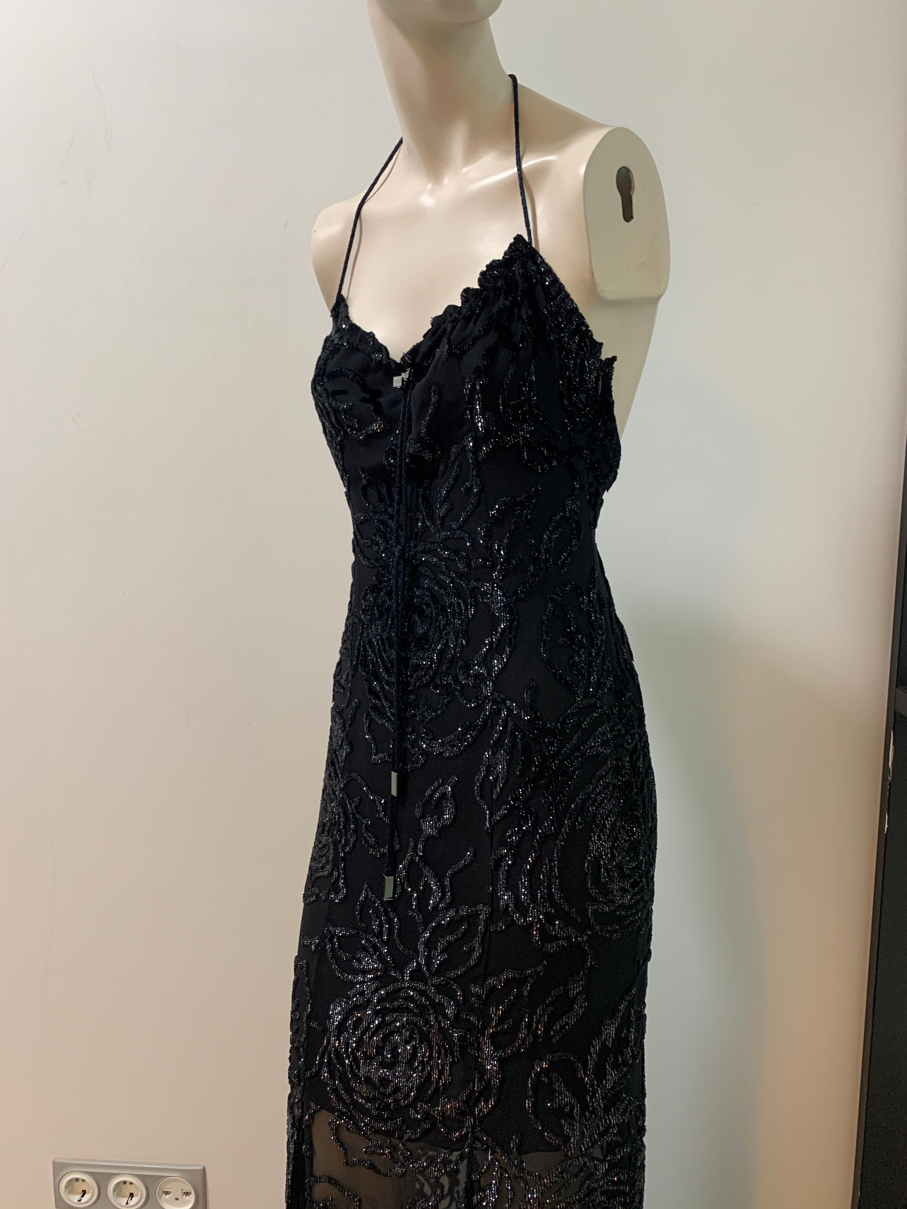 ¡Raro! Christian Dior & John Galliano 2002 vestido de noche rosa negro en venta 6