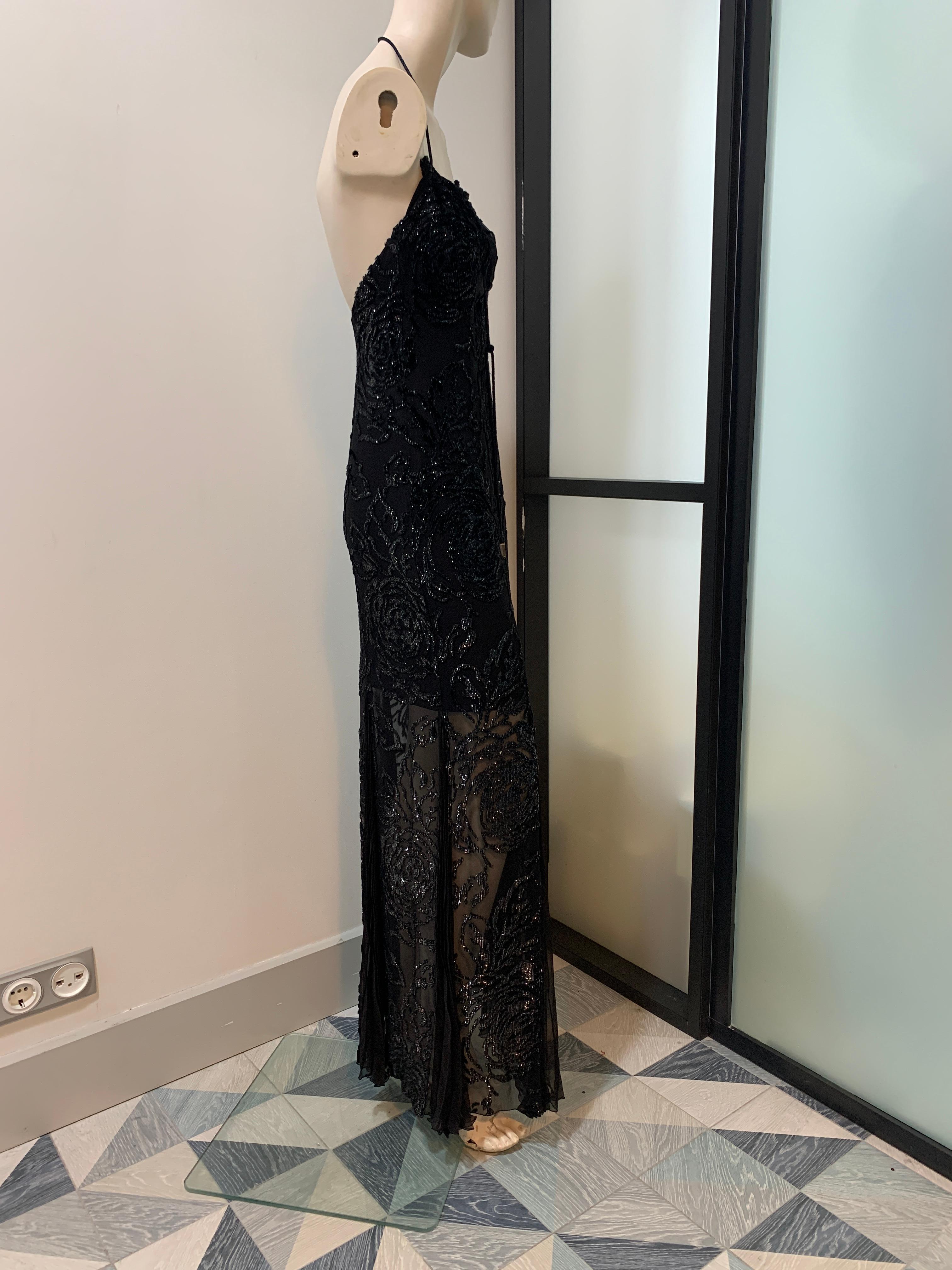 ¡Raro! Christian Dior & John Galliano 2002 vestido de noche rosa negro en venta 8