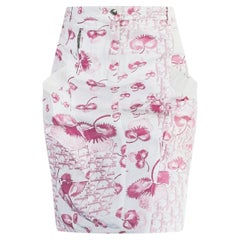 Rare! Christian Dior & John Galliano 2005 Skirt girly pink cherry blossom dioris