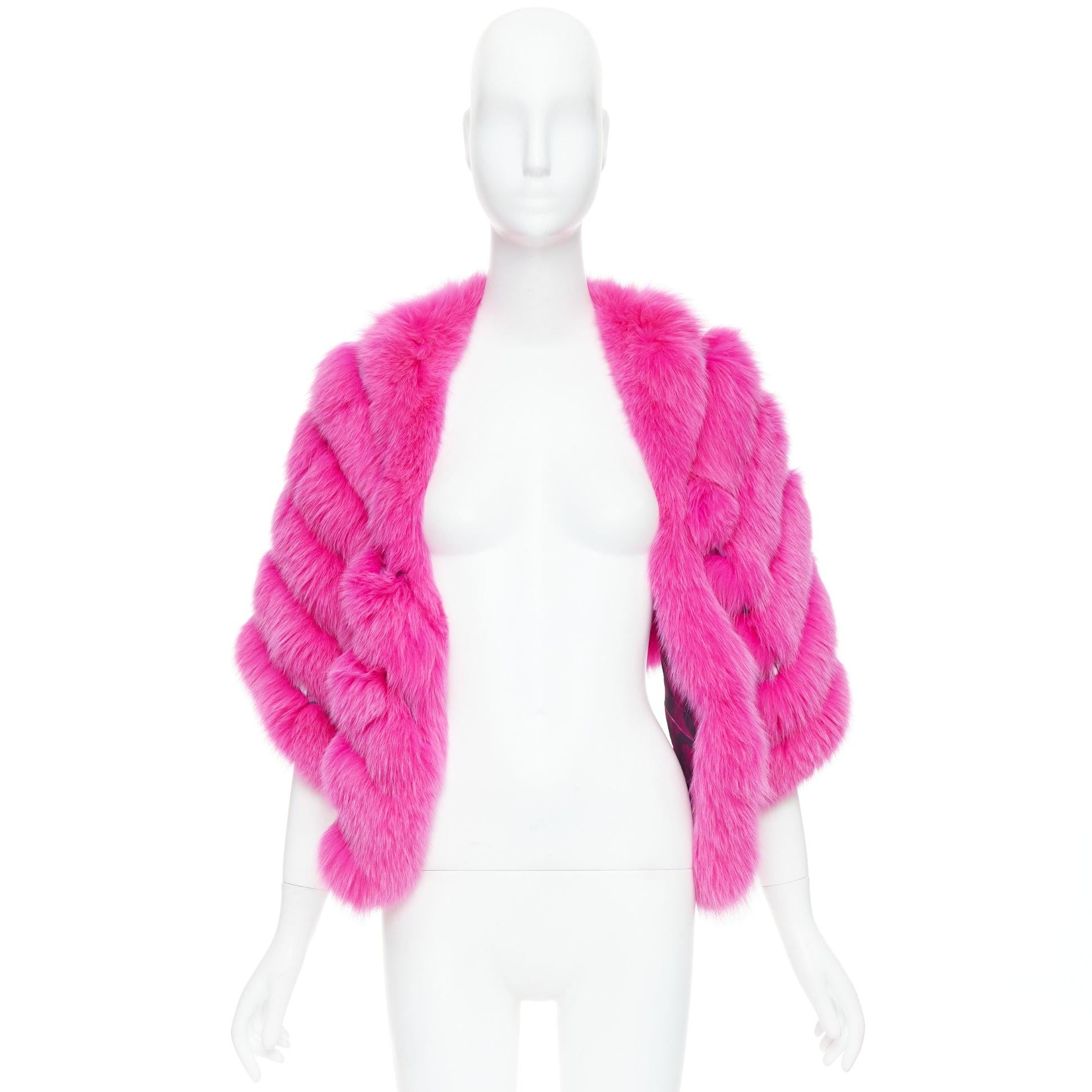 rare CHRISTIAN DIOR John Galliano 2005 Vintage fur leopard silk panels shawl For Sale 5