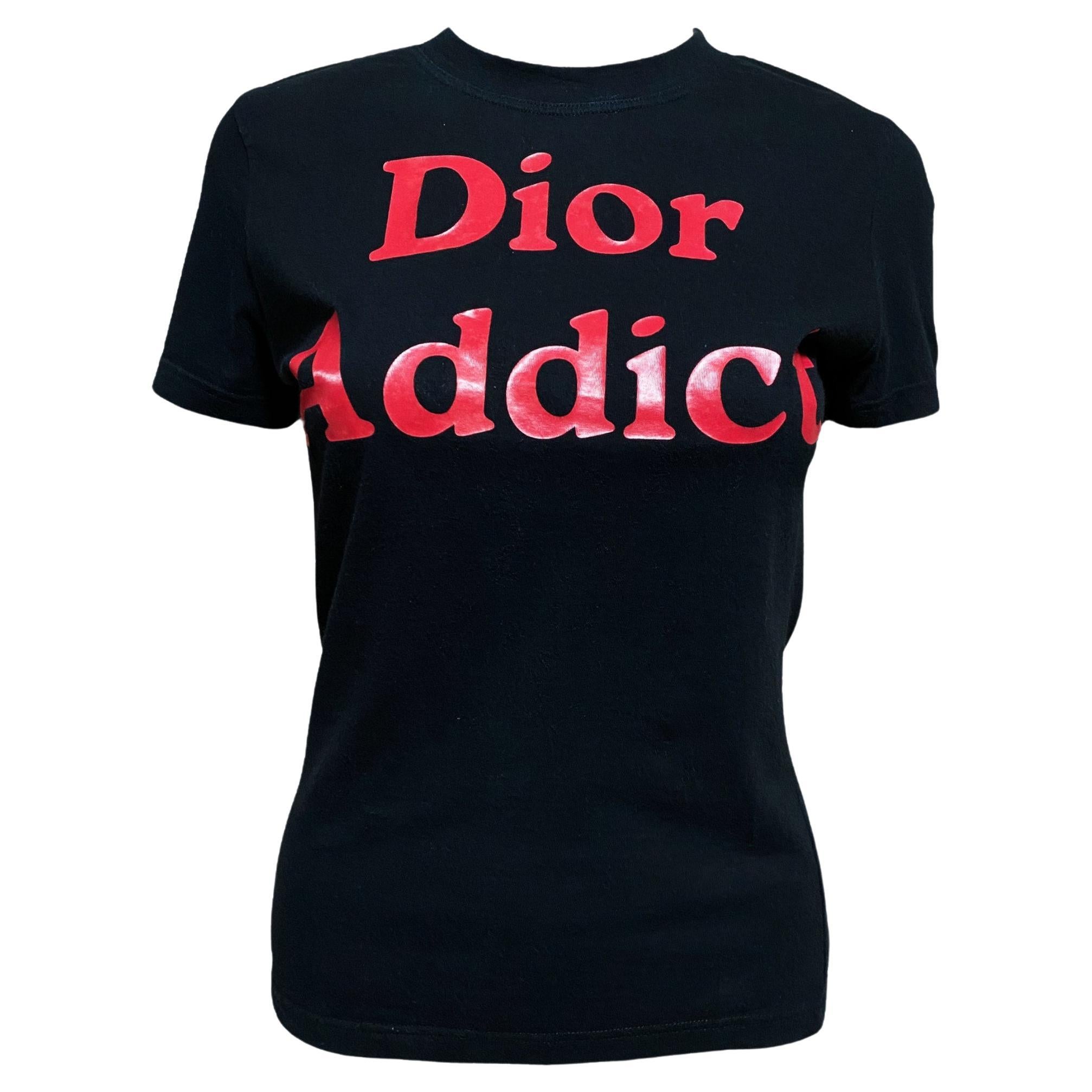 Rare Christian Dior - John Galliano "Dior Addict" T-Shirt For Sale