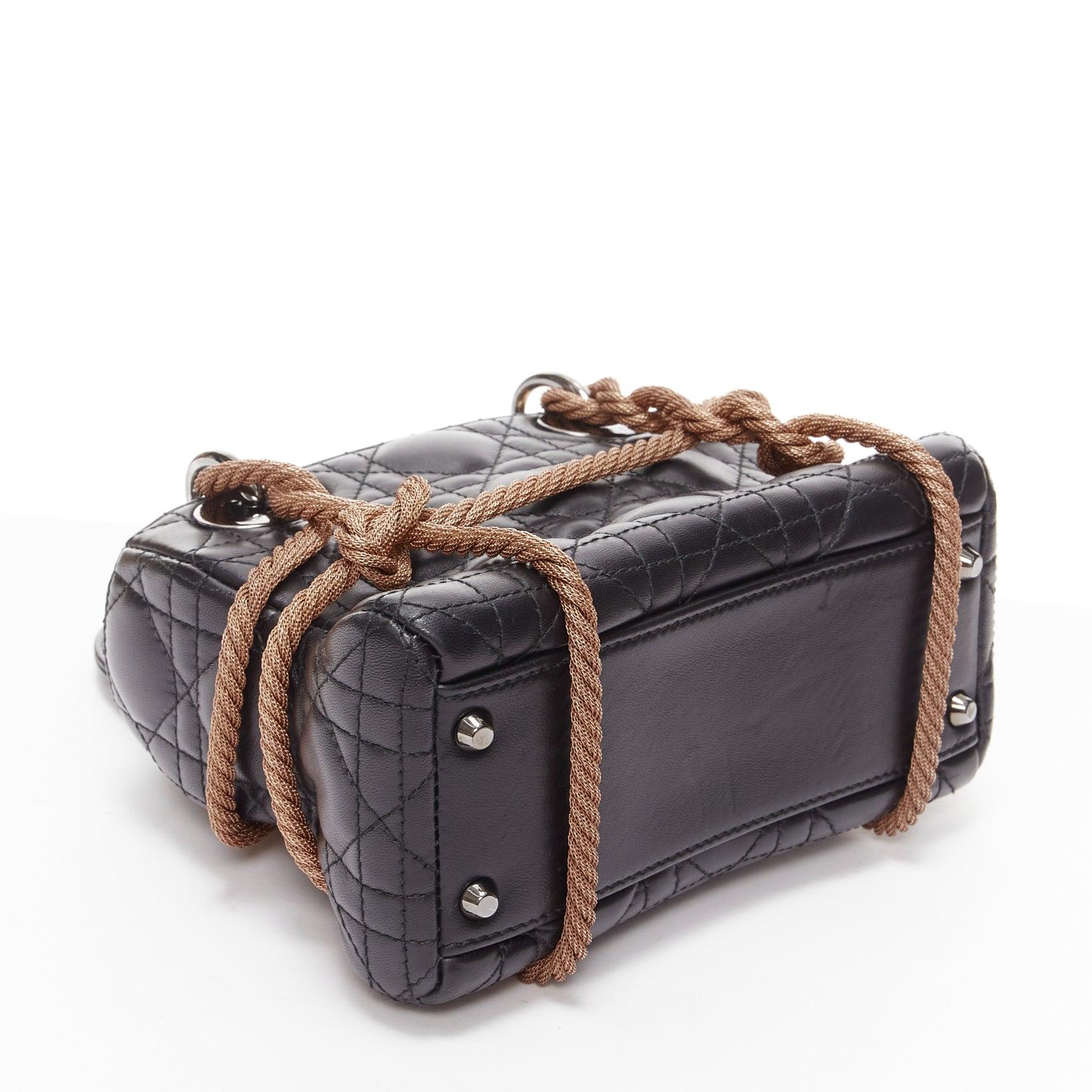 Seltene CHRISTIAN DIOR Morgane Tschiember Limitierte Auflage Lady Dior bondage Tasche 1