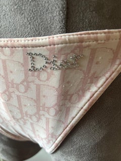 Rare Christian Dior Pink Oblique Monogram Bikini Swimsuit, Size M